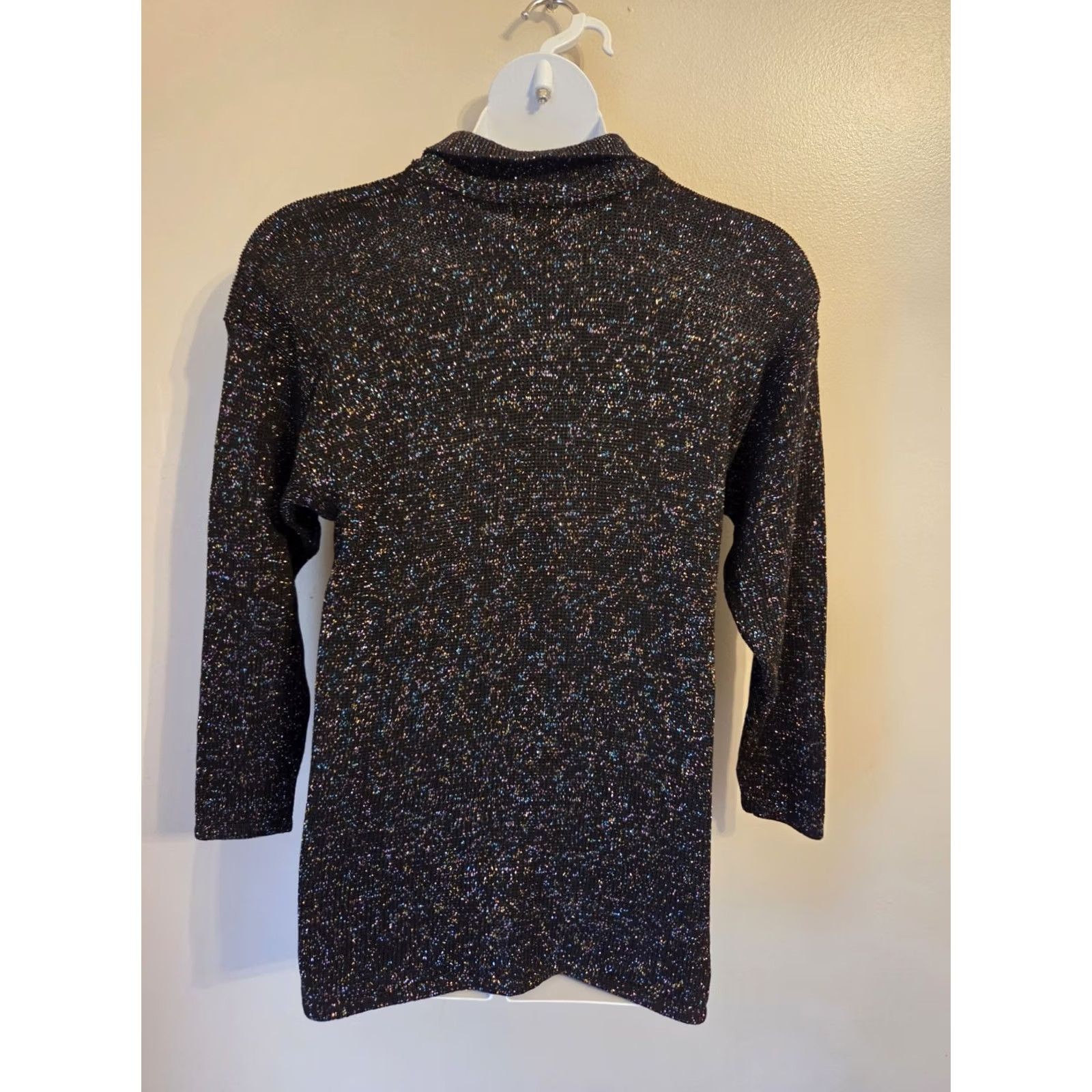 Vintage VINTAGE Gerard Works Black Collared Sweater Womens M 80s Pullover Long Sleeve Casual Workwear Party/Cocktail Girls Womens Size M / US 6-8 / IT 42-44 - 5 Thumbnail