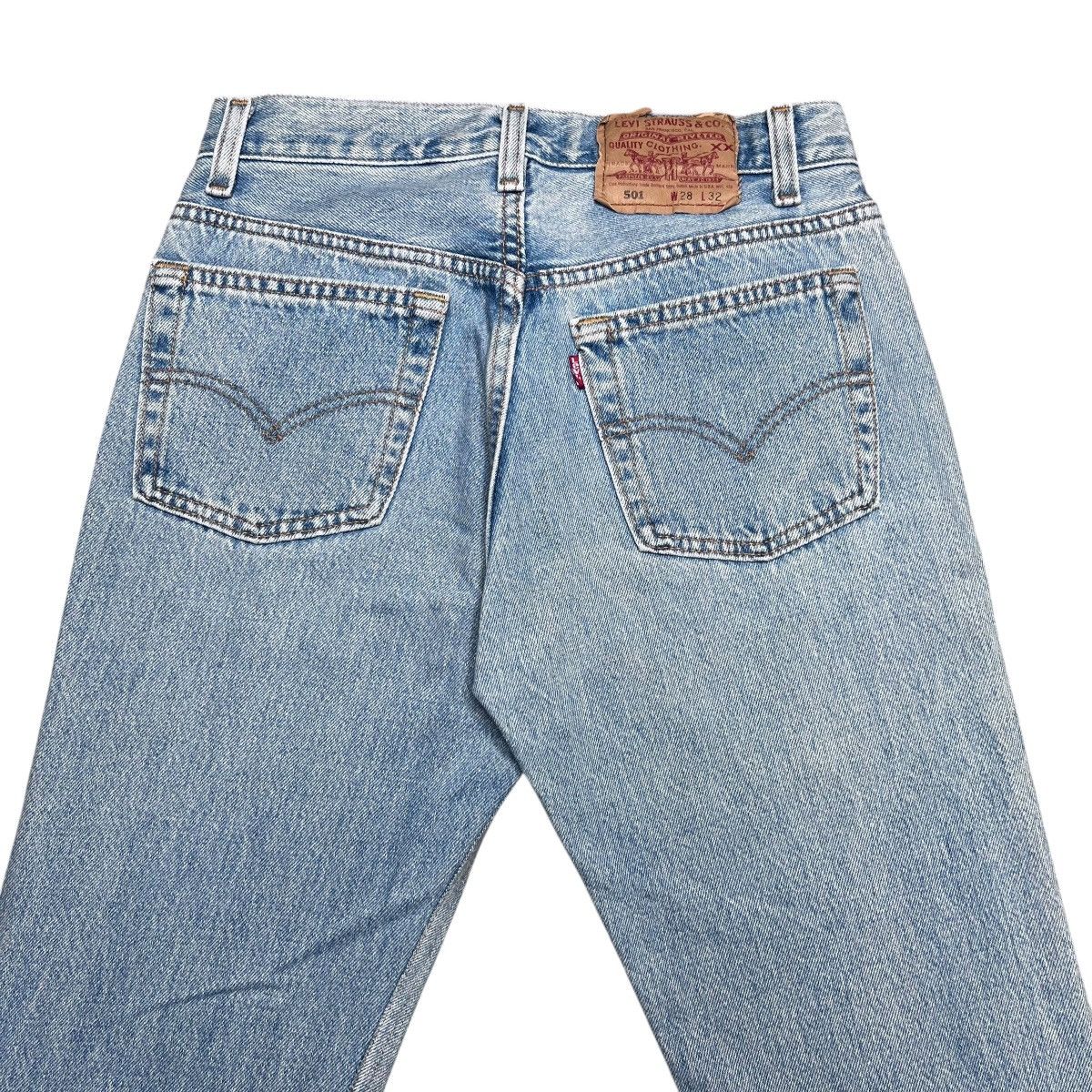 Levi's Vintage 1990s Levi’s 501 Button Fly Made In USA Denim Jeans Size 26" / US 2 / IT 38 - 11 Thumbnail