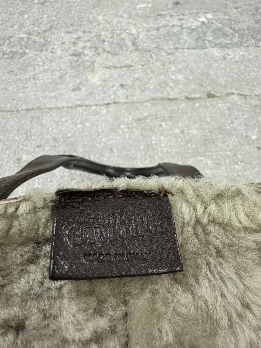 Jean Paul Gaultier × Vintage 1990s Jean Paul Gaultier Brown Leather Shearling Bag Size ONE SIZE - 6 Thumbnail
