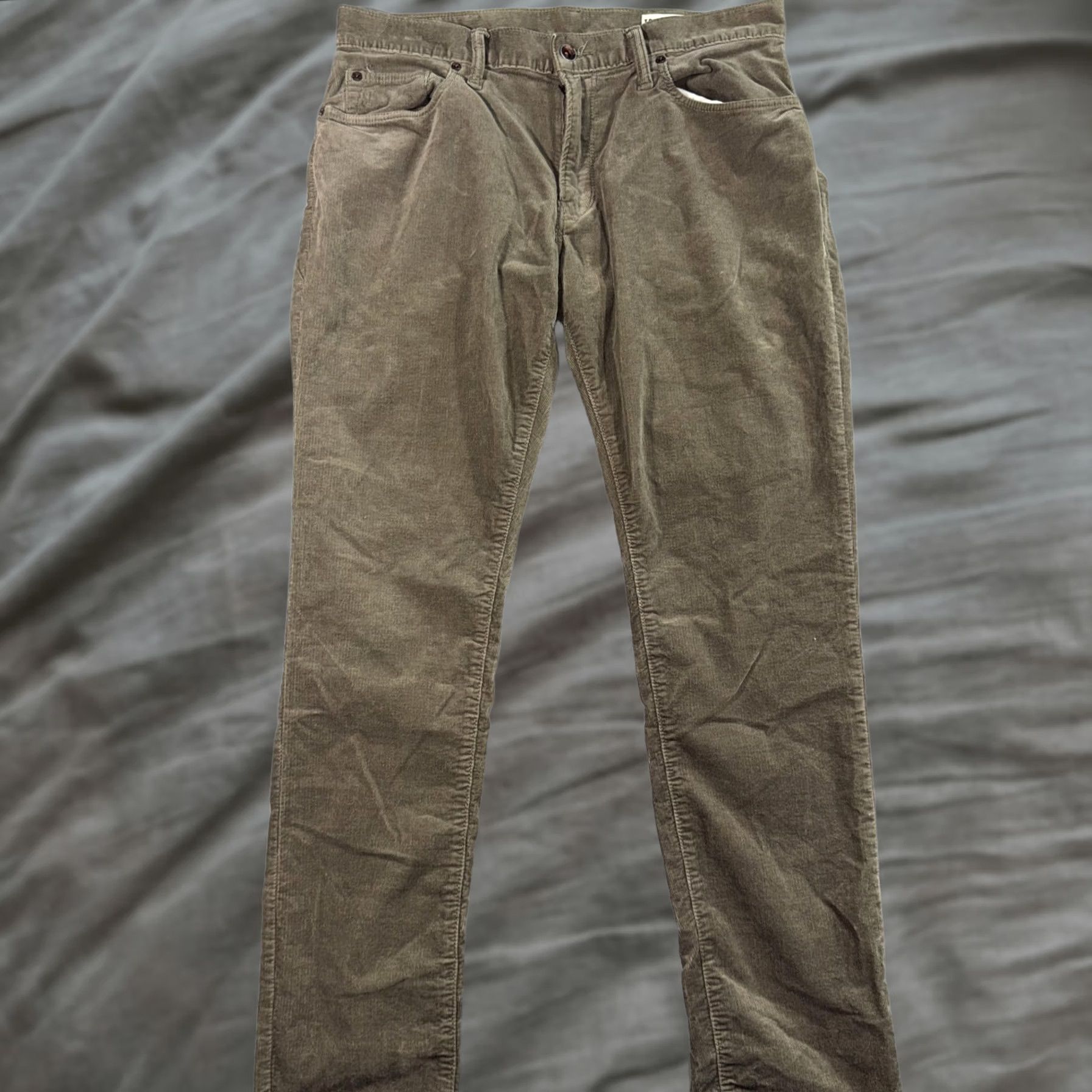 Todd Snyder VINTAGE Todd Snyder Pants Mens 32x32 Beige Stretch Corduroy 5 Pocket Khakis Size US 32 / EU 48 - 1 Thumbnail