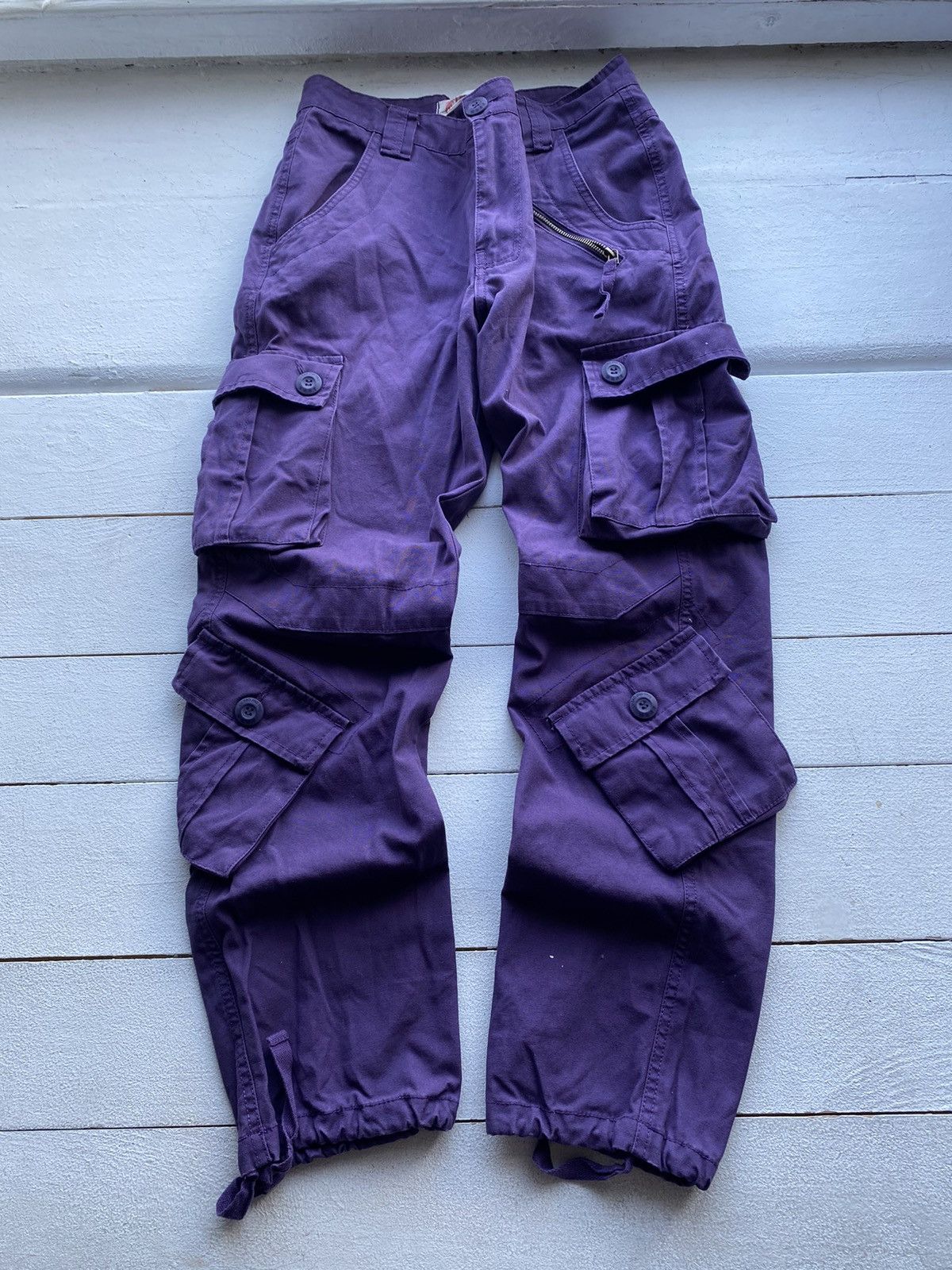 20471120 × If Six Was Nine × Japanese Brand Opium Purple Multipocket Cargo Nine style Number Pants Small Size US 30 / EU 46 - 2 Thumbnail