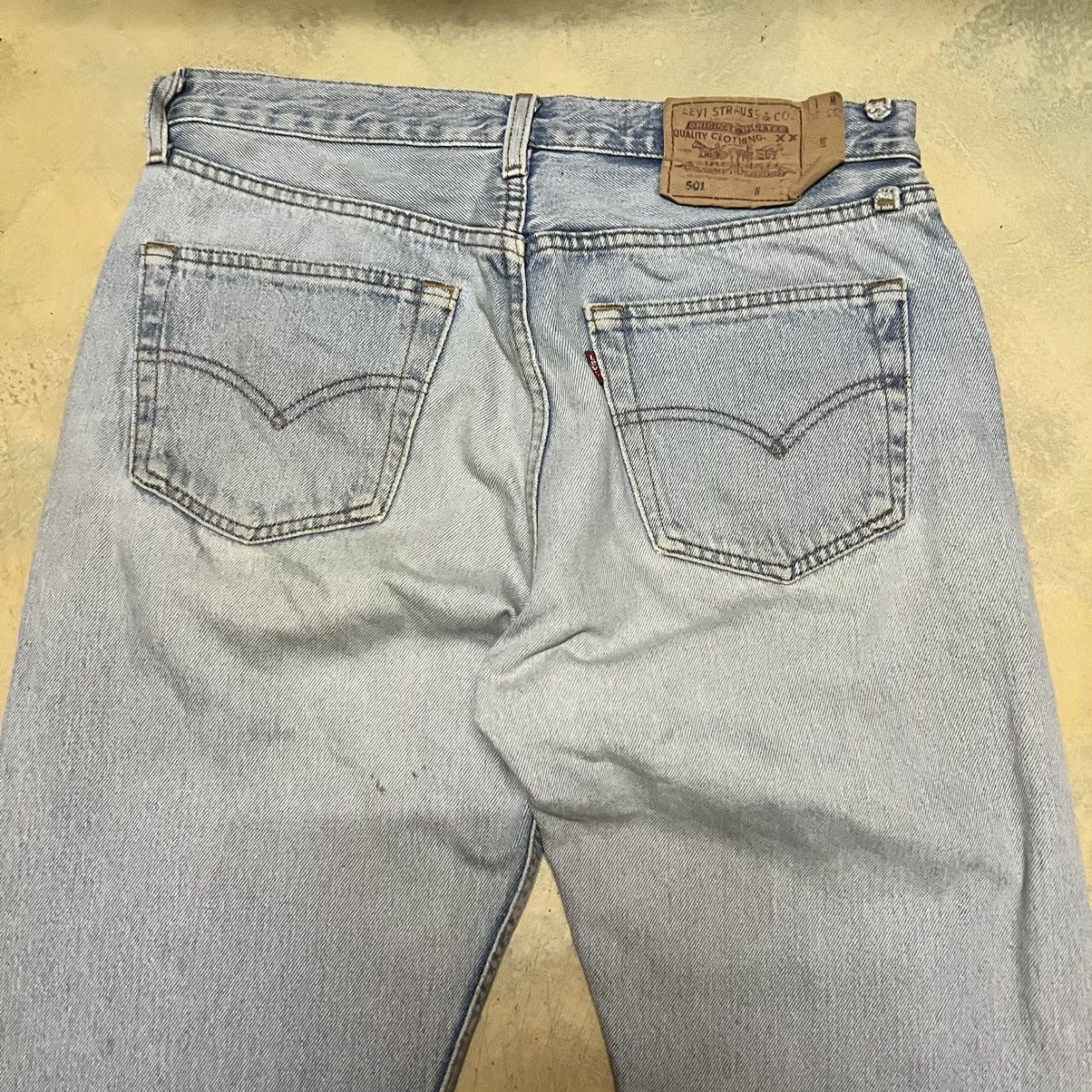 Levi's Vintage Distressed Levis 501 Denim Jeans Size US 31 - 18 Thumbnail