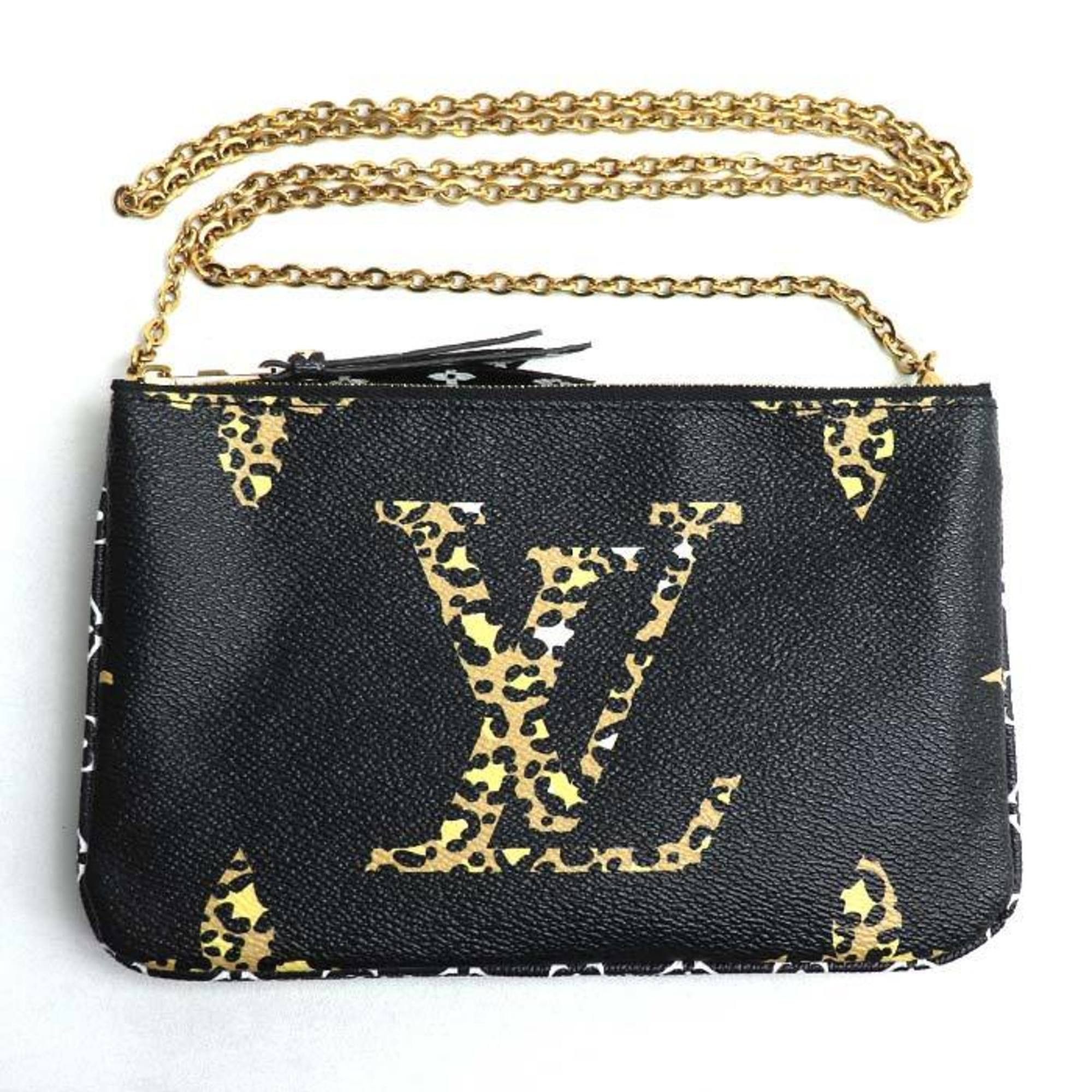 Louis Vuitton Pochette Double Zip Shoulder Bag Giant Monogram