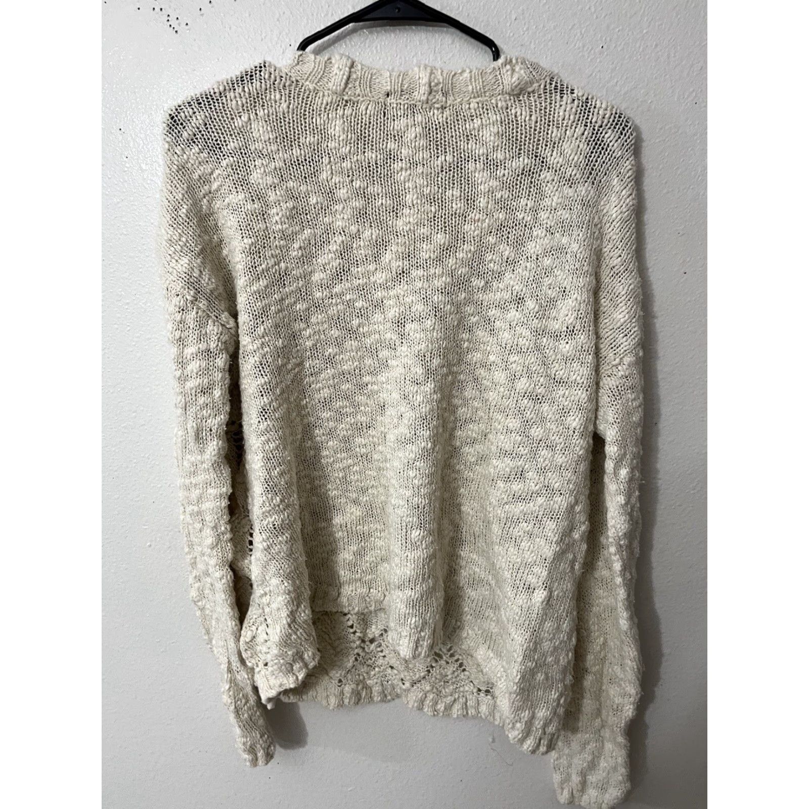 Vintage I Jeans By Buffalo Sweater Womens Medium White Long Sleeve Lightweight Pullover Size M / US 6-8 / IT 42-44 - 3 Thumbnail