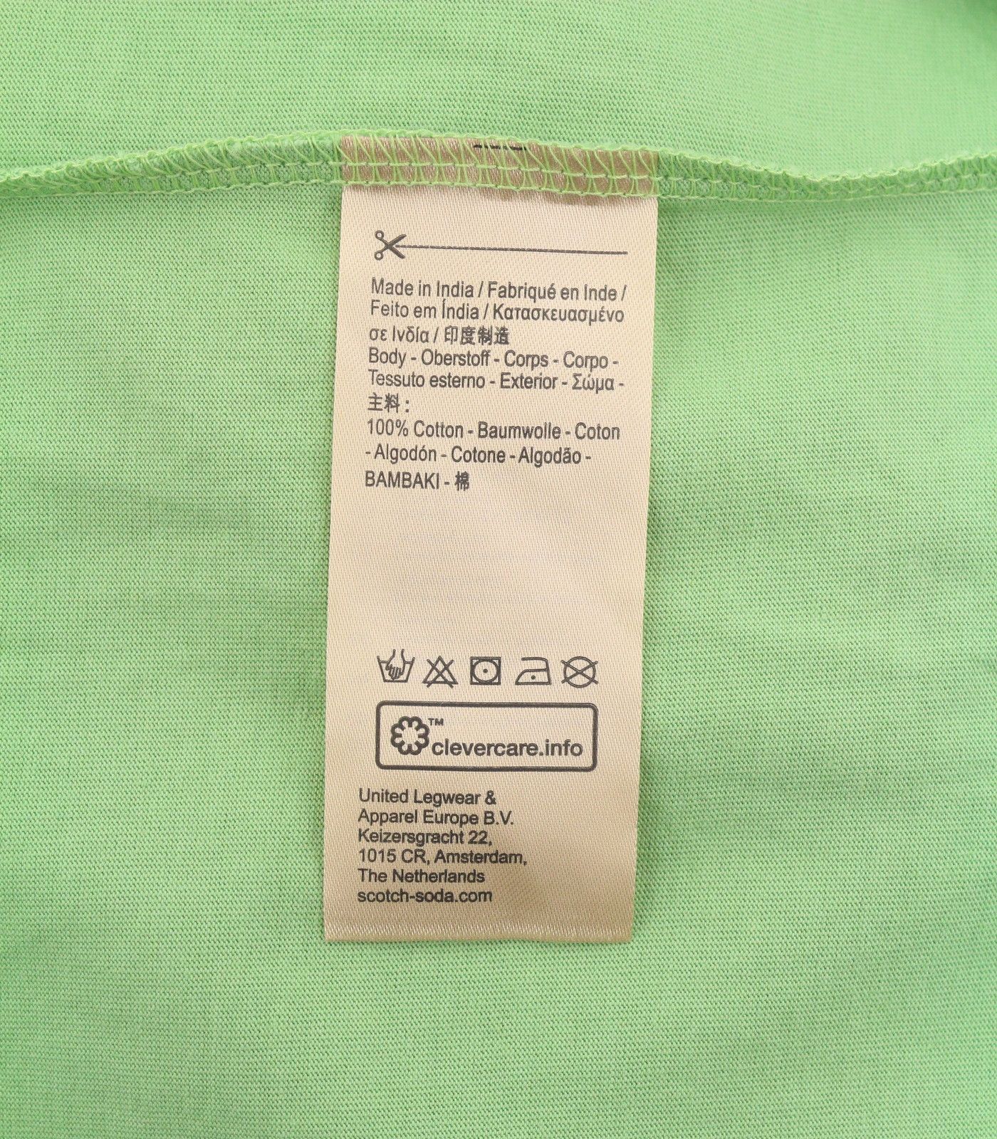 Scotch & Soda M Green Cotton Oversized Crew Neck T-Shirt 88581 Size US M / EU 48-50 / 2 - 6 Thumbnail