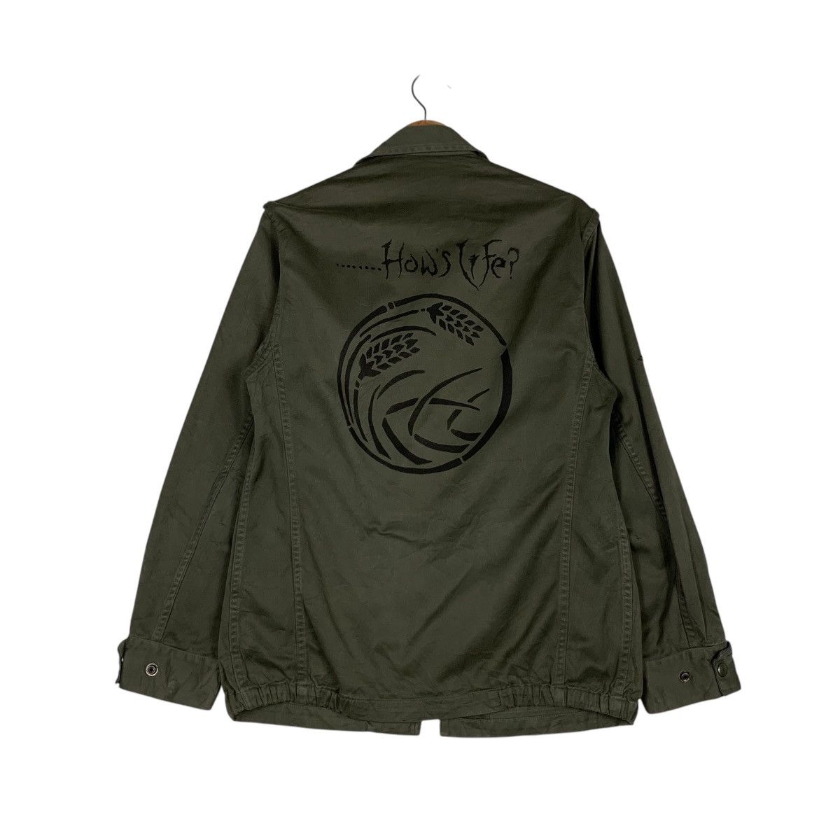 Vintage SAPIVOX UXEGNEY 1984 How’s Life Logo Army Jacket #1511-C68 Size US M / EU 48-50 / 2 - 1 Thumbnail