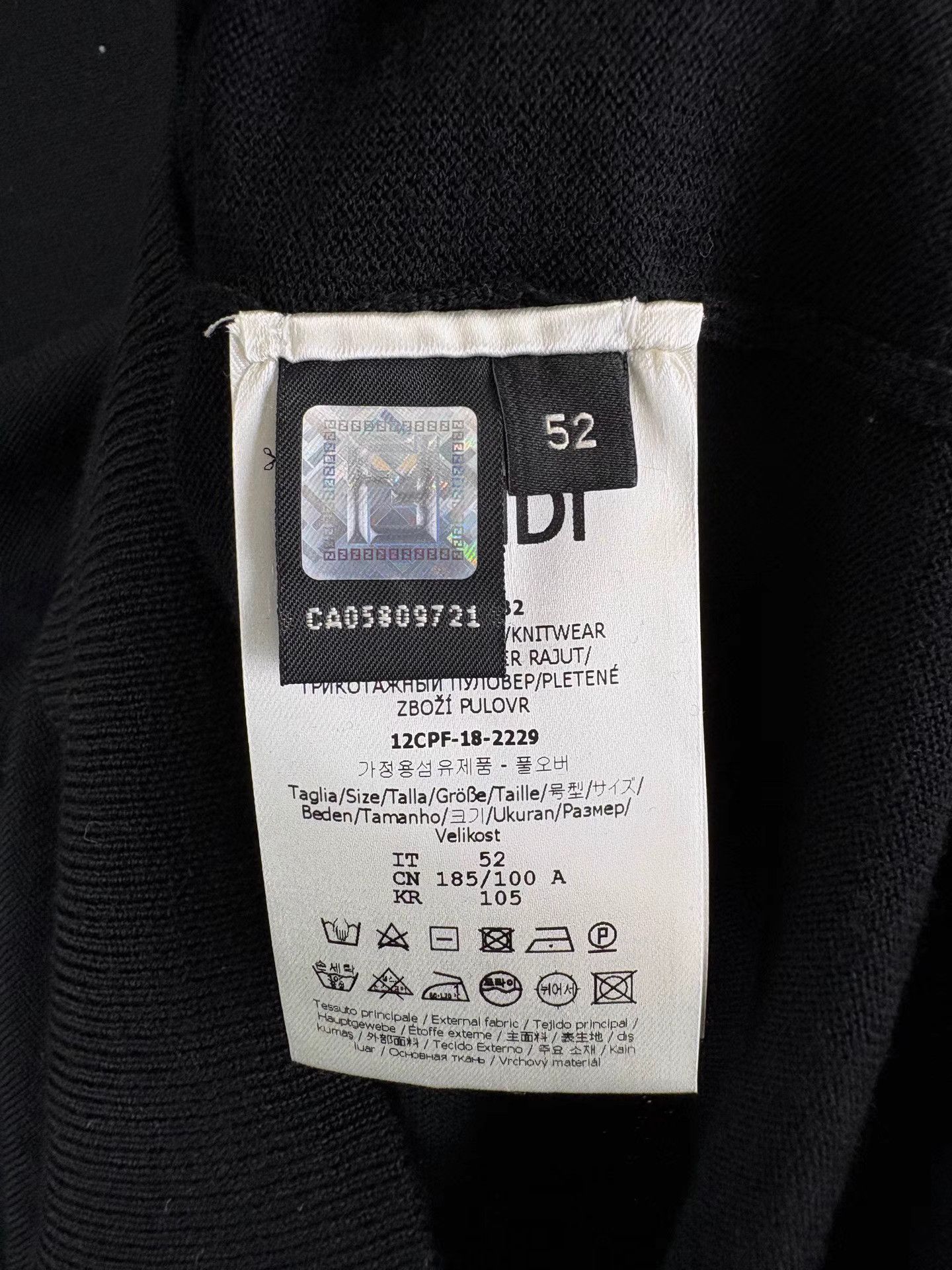 Fendi FENDI Monster Wool Knit Sweater K1 Size US L / EU 52-54 / 3 - 5 Thumbnail