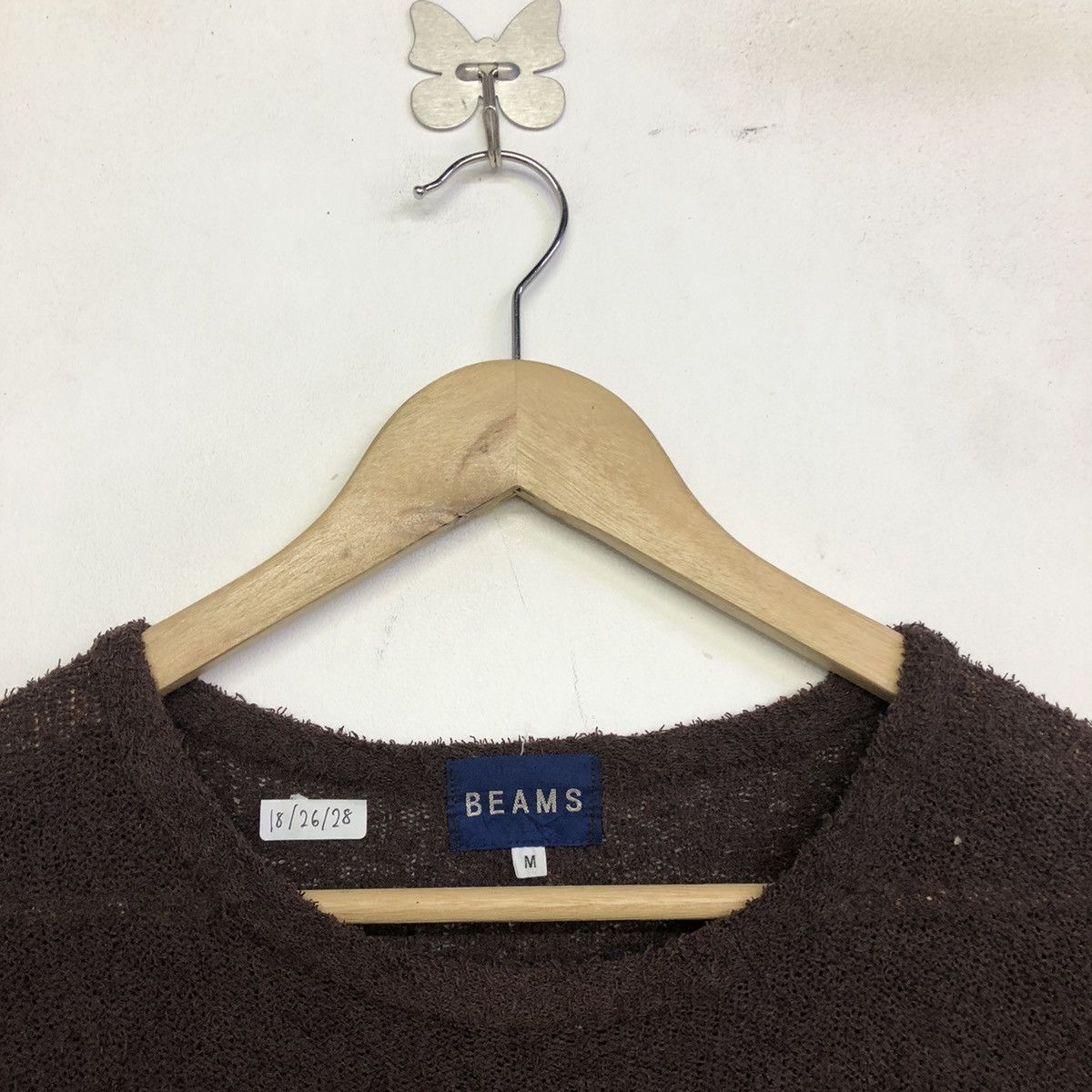 Beams Plus × Japanese Brand × Vintage Vintage Beams Brown Plain Minimalist Knitwear Size US M / EU 48-50 / 2 - 4 Thumbnail