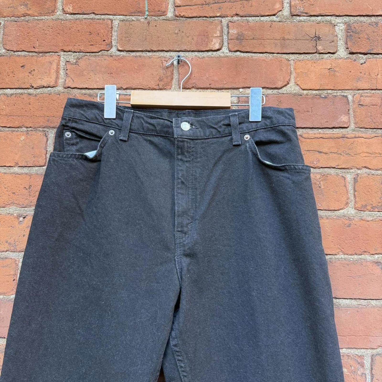 Levi's vintage Levi’s 15951 relaxed fit tapered leg jeans 90s USA Size 36" / US 14 / IT 50 - 2 Thumbnail