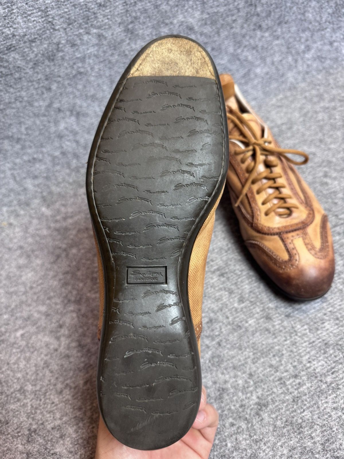 Santoni Leather boots Santoni brogsy Italian designer size 8 Size US 8 / EU 41 - 4 Thumbnail