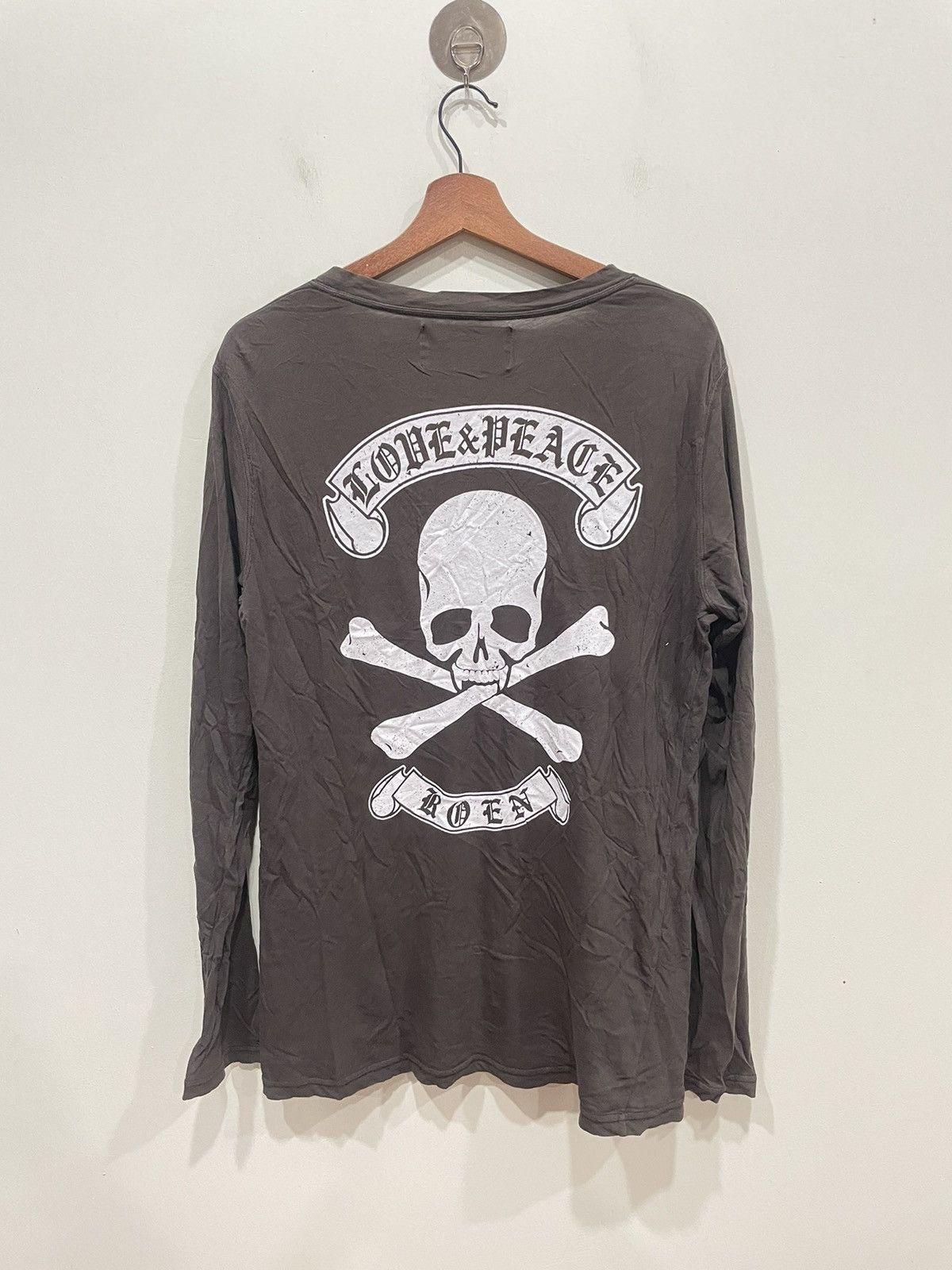 Roen Roen Skull Logo Long Sleeve Tshirt Size US M / EU 48-50 / 2 - 2 Thumbnail