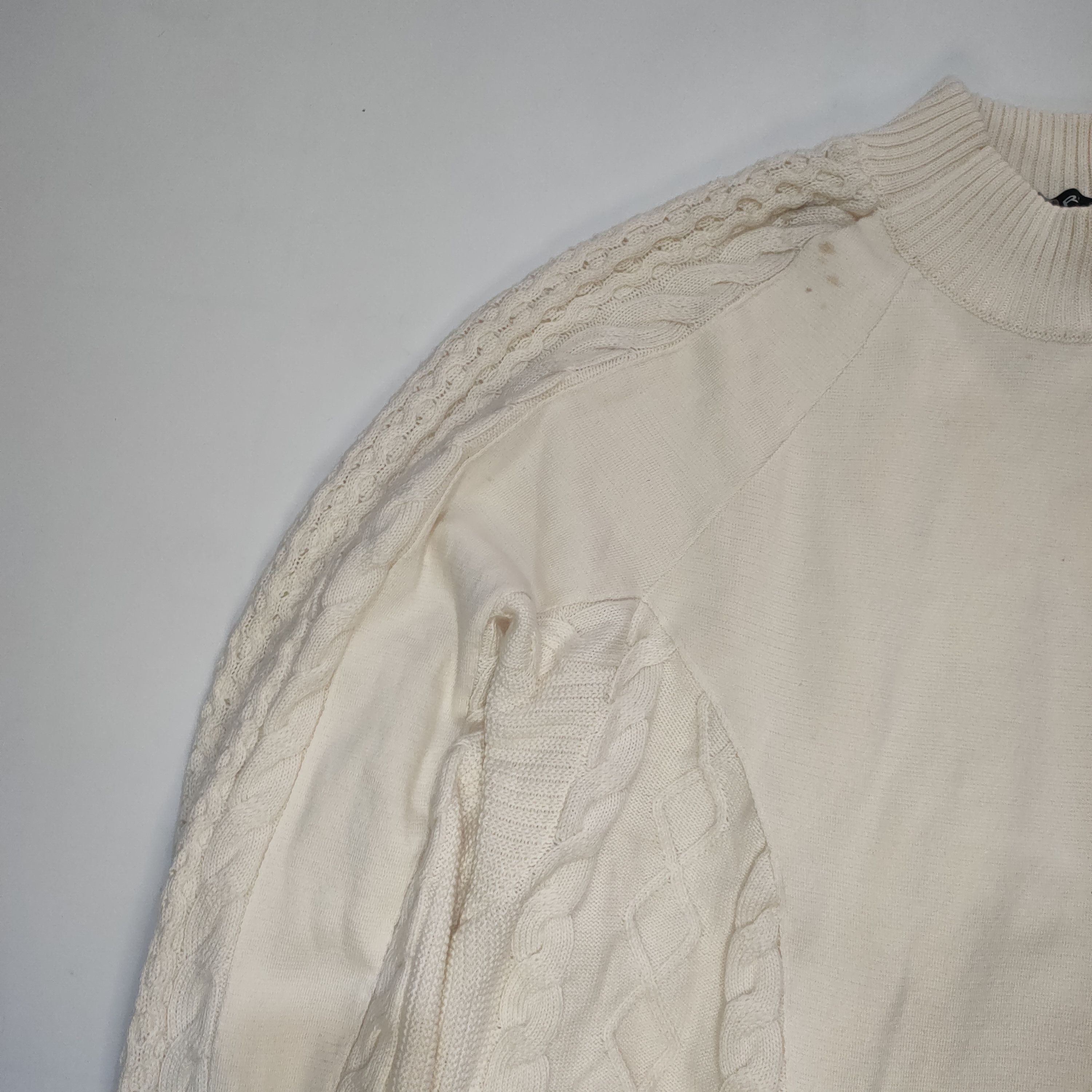 Y/Project NEW Y/PROJECT Oversized Wool Blend Sweater in Cream Size US M / EU 48-50 / 2 - 2 Thumbnail