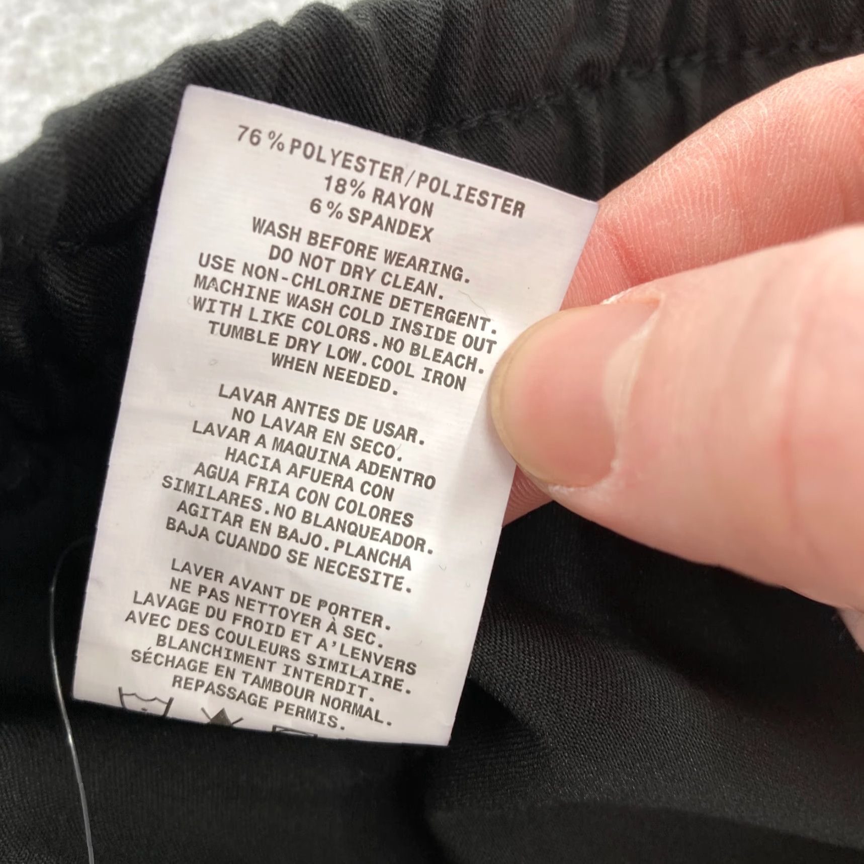 Essentials Jaanuu Essential Drawstring Scrub Pants Women's XS Black Stretch Split Ankle NWT Size 26" / US 2 / IT 38 - 6 Thumbnail
