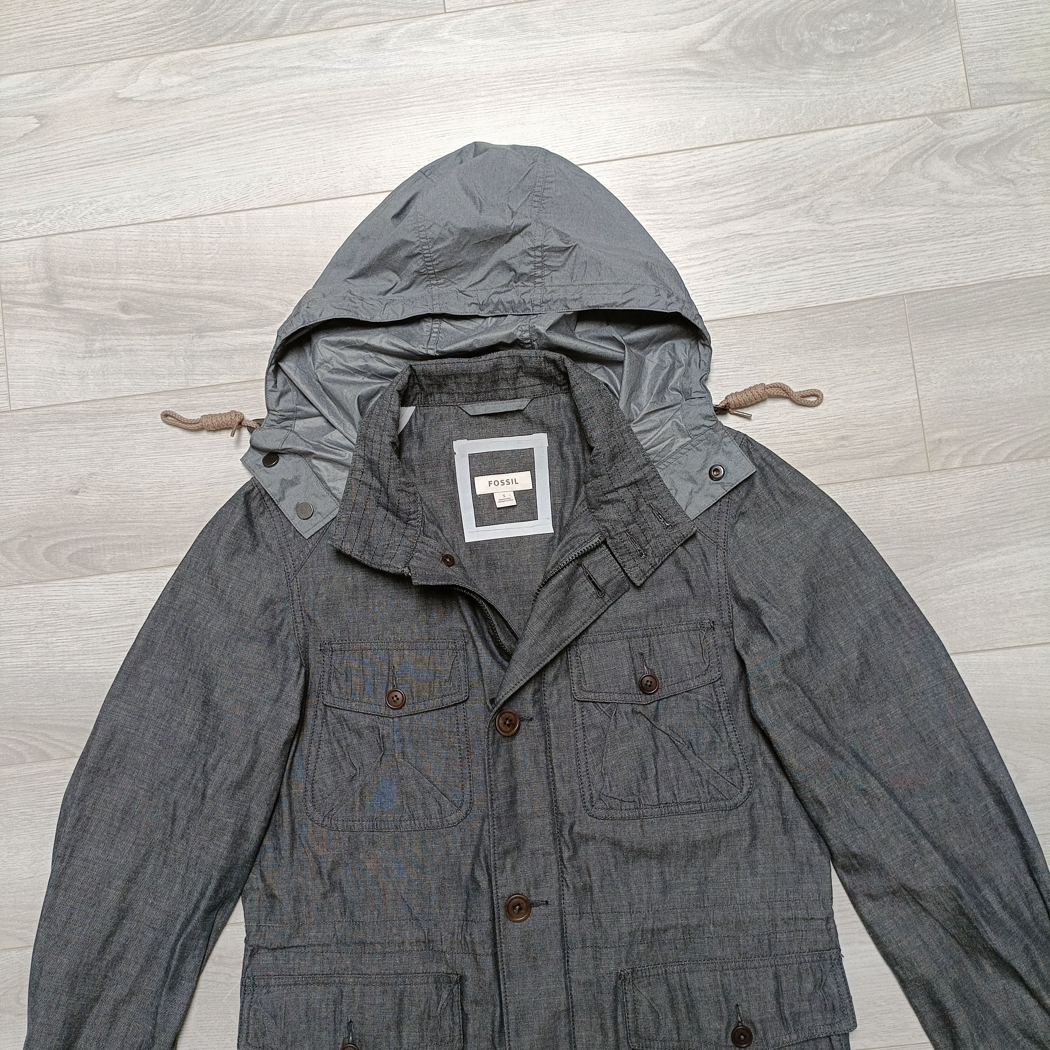 Fossil Men's Gray Full Zip Jacket Size US S / EU 44-46 / 1 - 3 Thumbnail