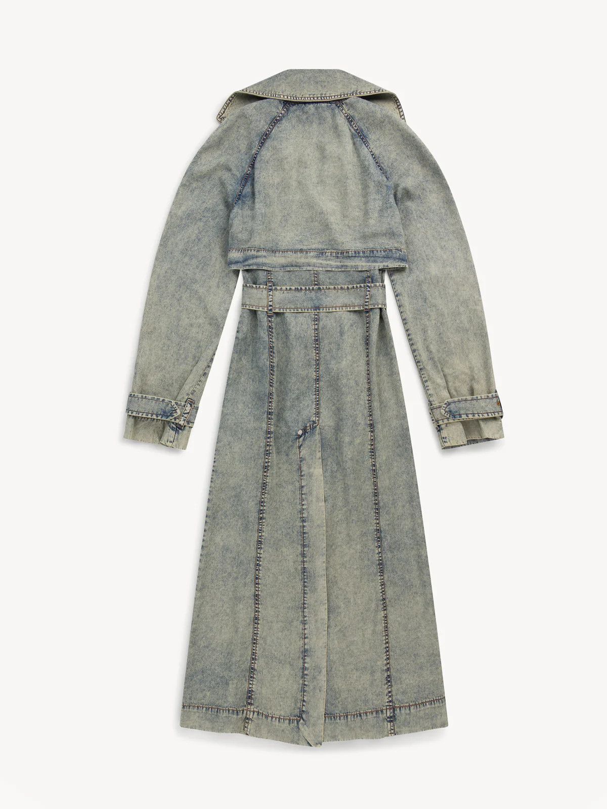 KNWLS o1mle0824 Issa Trench Coat in Washed Blue Size M / US 6-8 / IT 42-44 - 2 Thumbnail