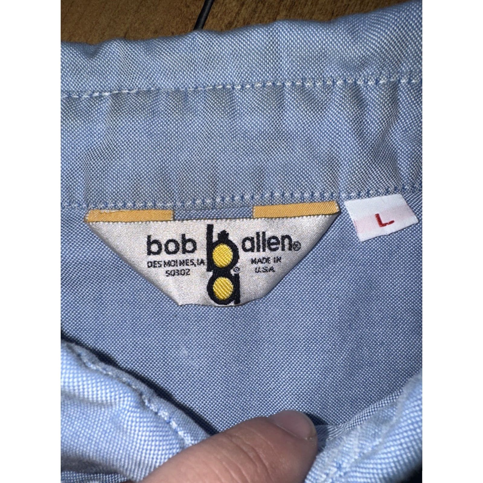Vintage VINTAGE Bob Allen Shirt Men’s Large Blue Button-Down Short Sleeve Workwear USA Size US L / EU 52-54 / 3 - 4 Thumbnail
