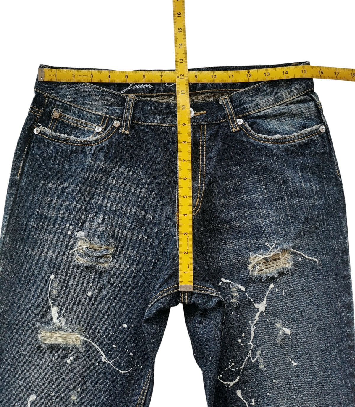 Kapital Flared Distressed Paint Splatter Jeans 30x33 Size US 30 / EU 46 - 13 Thumbnail