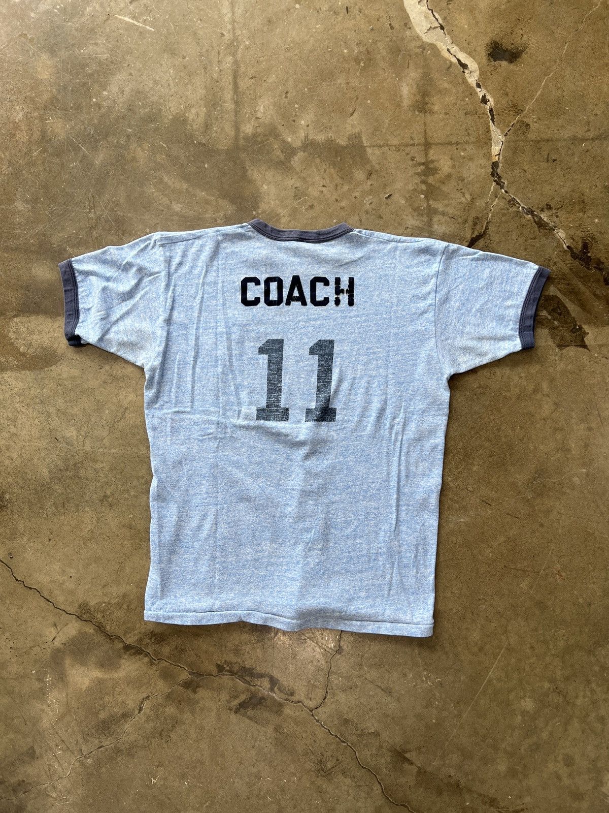 Vintage Vintage 70s Vintage SOI Coach Ringer Russell Mills Tag Large Size US L / EU 52-54 / 3 - 5 Thumbnail