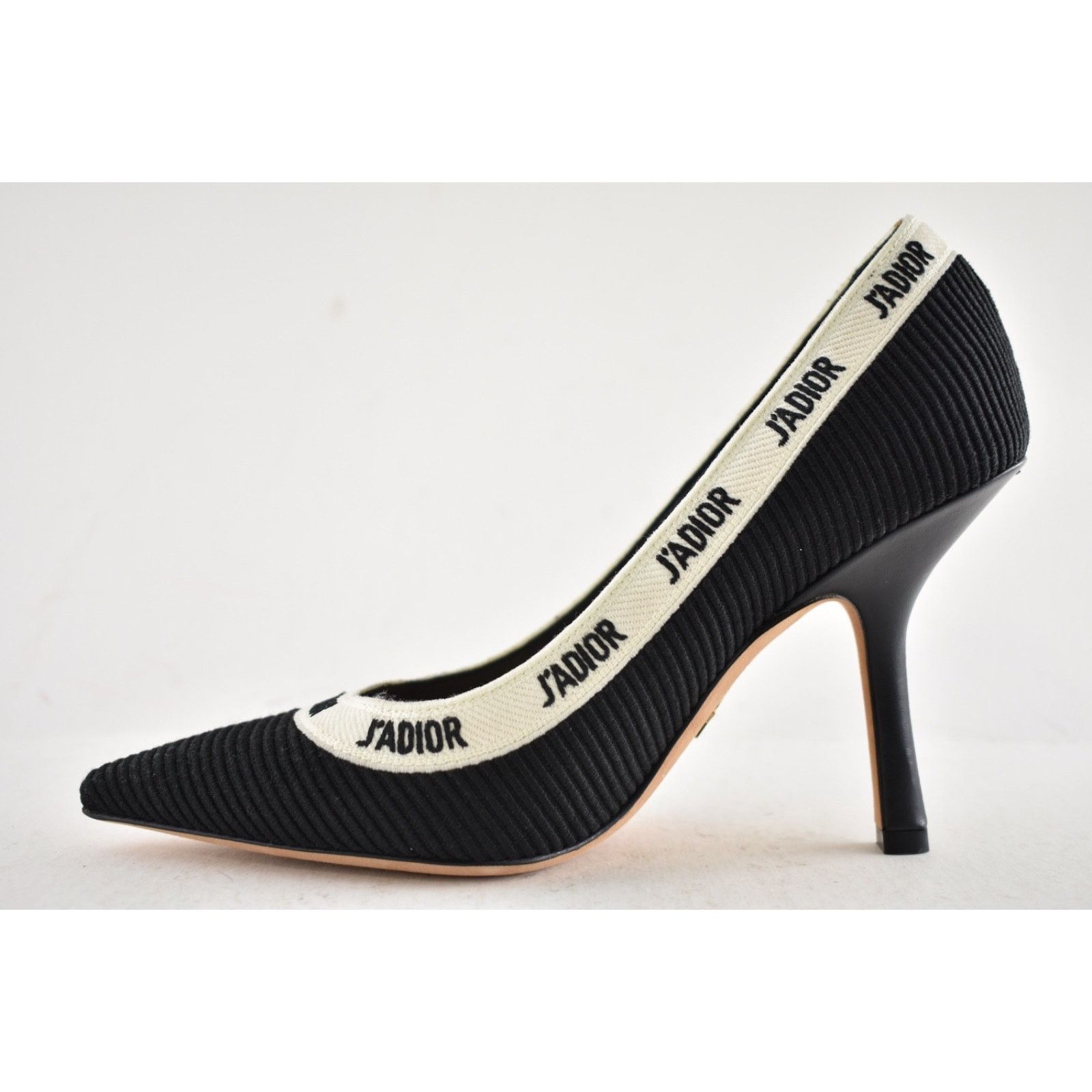 Dior Dior J'adior Jadior Black White Ribbon Logo Embroidered Size US 6 / IT 36 - 13 Thumbnail