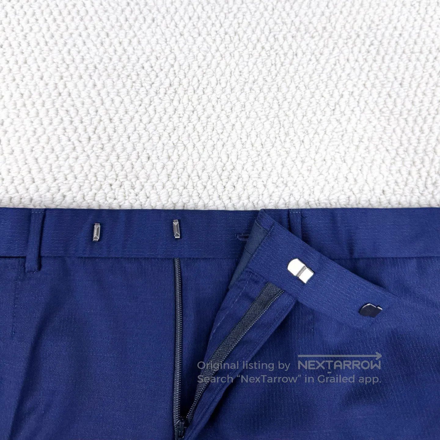 Ermenegildo Zegna Ermenegildo Zegna Dark Blue 15 Micron Wool Handmade Custom Size US 38 / EU 54 - 3 Thumbnail