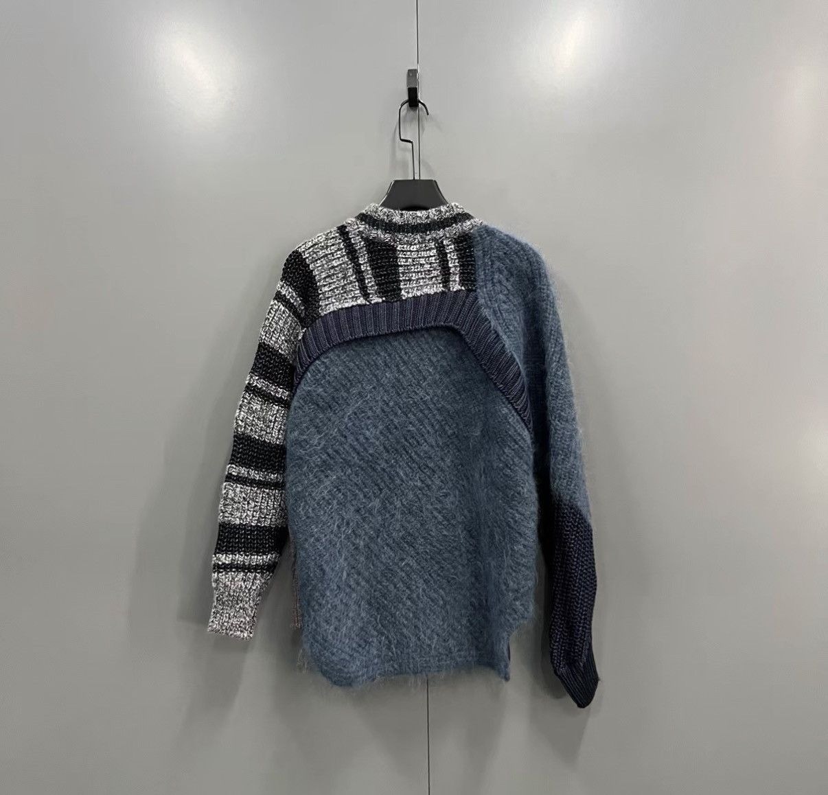 Kolor Kolor Spliced Irregular Knit Sweater J41 Size US M / EU 48-50 / 2 - 2 Thumbnail