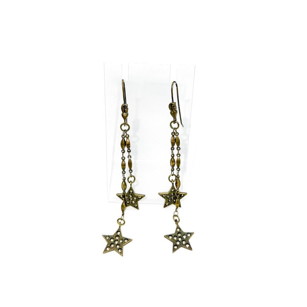 Jean Paul Gaultier Vintage JEAN PAUL GAULTIER Star Drop Earrings Size ONE SIZE - 3 Thumbnail