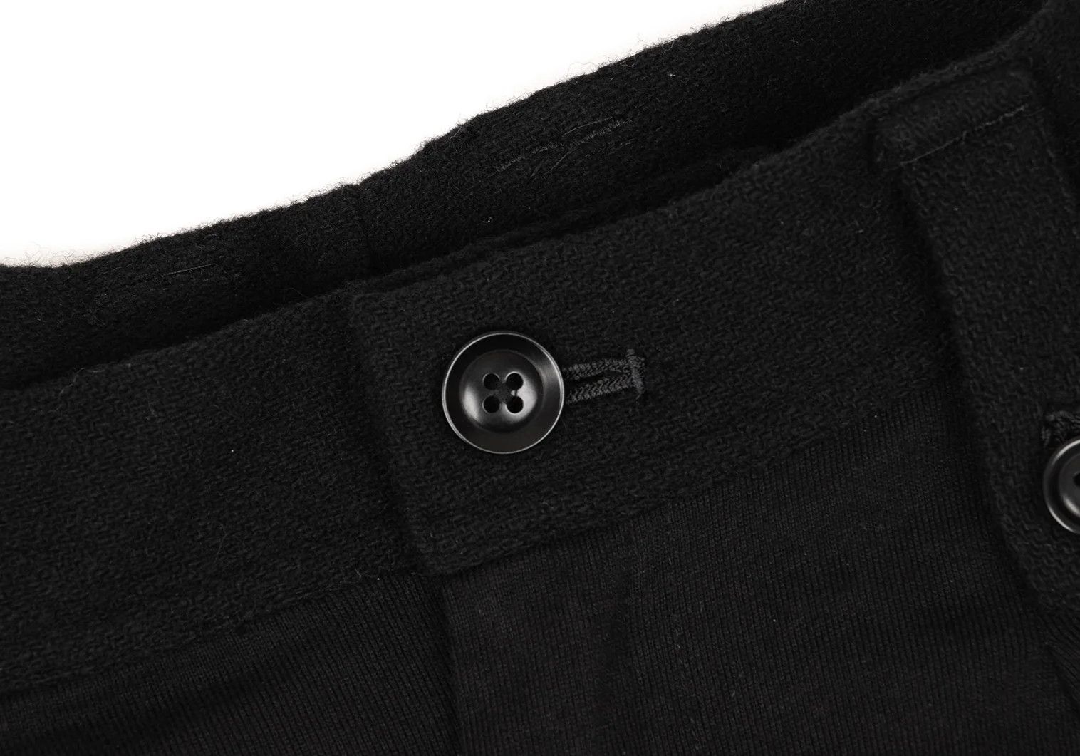 Yohji Yamamoto Flannel Wool Mixed Material Skirt Pants Black Size 3 Size US 34 / EU 50 - 7 Thumbnail