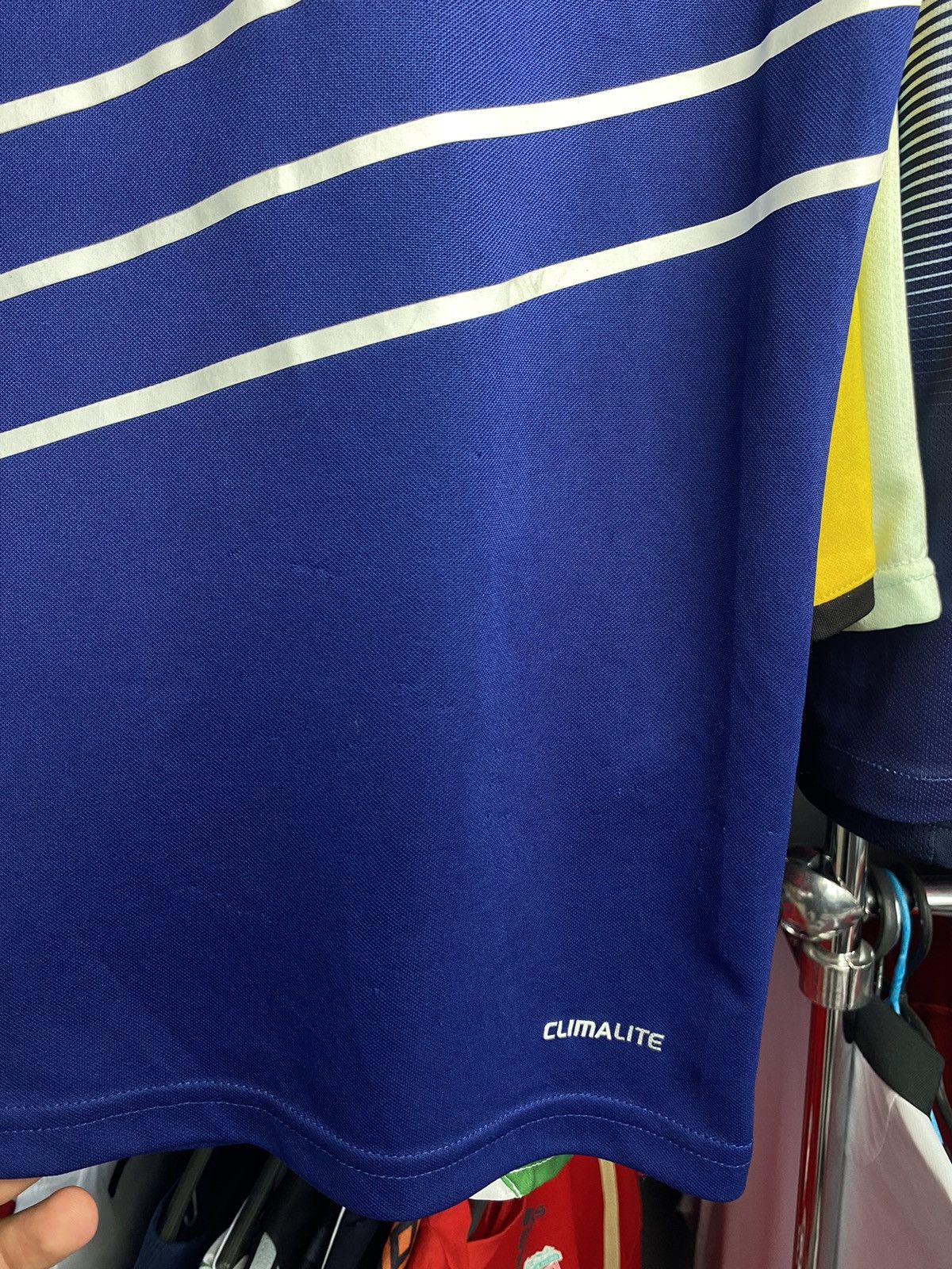 Adidas 2009/10 ADIDAS FRANCE HOME SOCCER FOOTBALL JERSEY SHIRT Size US L / EU 52-54 / 3 - 6 Thumbnail