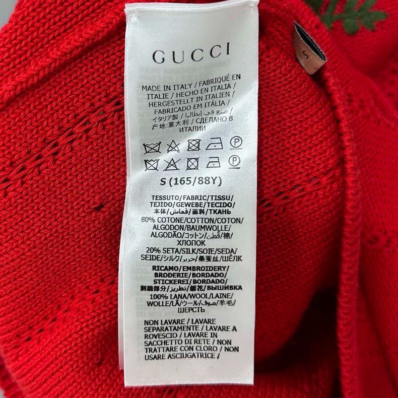 Gucci Gucci Embroidered floral v-neck knitted sweater 2506-Nextar Size S / US 4 / IT 40 - 5 Thumbnail