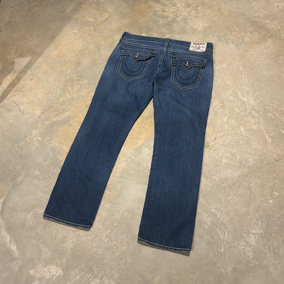 True Religion Vintage Y2K True Religion Logo Flap Pocket Baggy Jeans Cyber Size US 40 / EU 56 - 2 Thumbnail