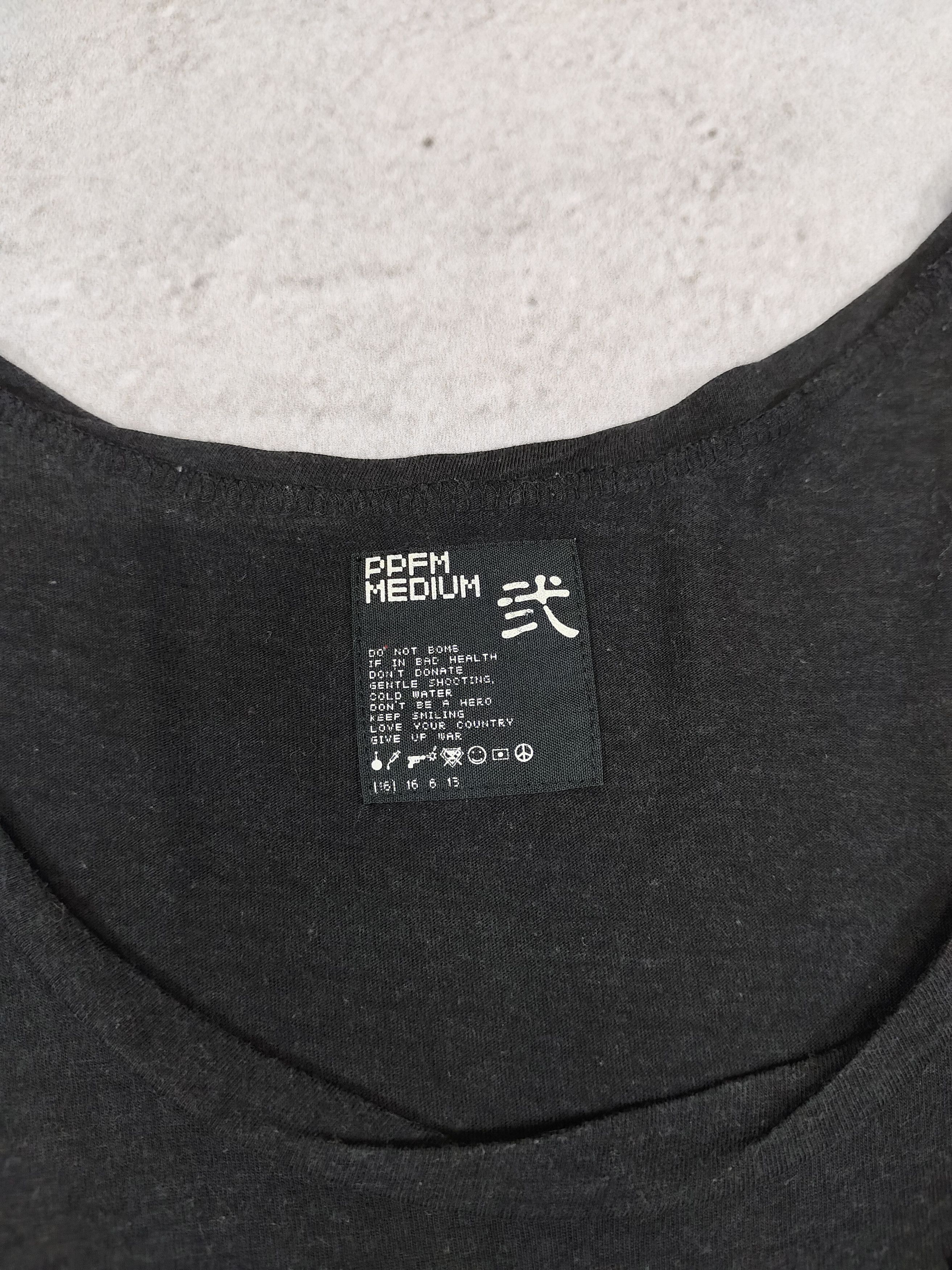 PPFM 2000s PPFM- Wide Scoop Neck Distressed Collar Punk Tshirt Size US M / EU 48-50 / 2 - 5 Thumbnail