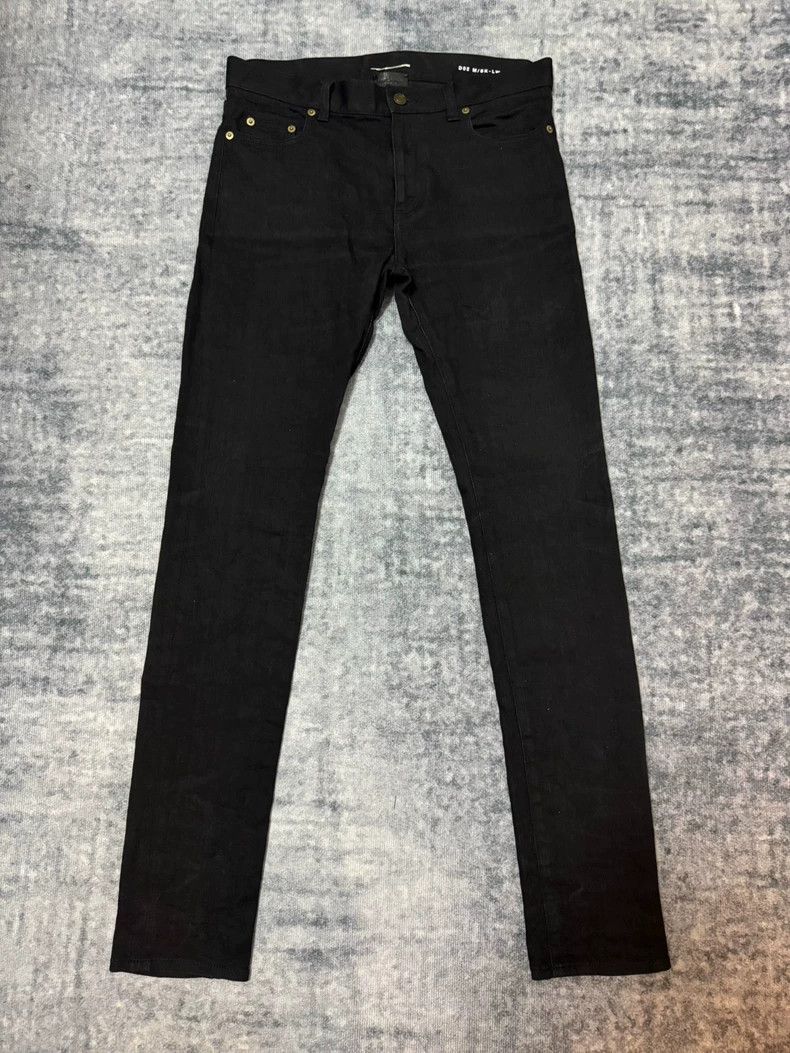 Saint Laurent Paris Black Saint Laurent Slim Fit Jeans-dmc Size US 31 - 1 Thumbnail