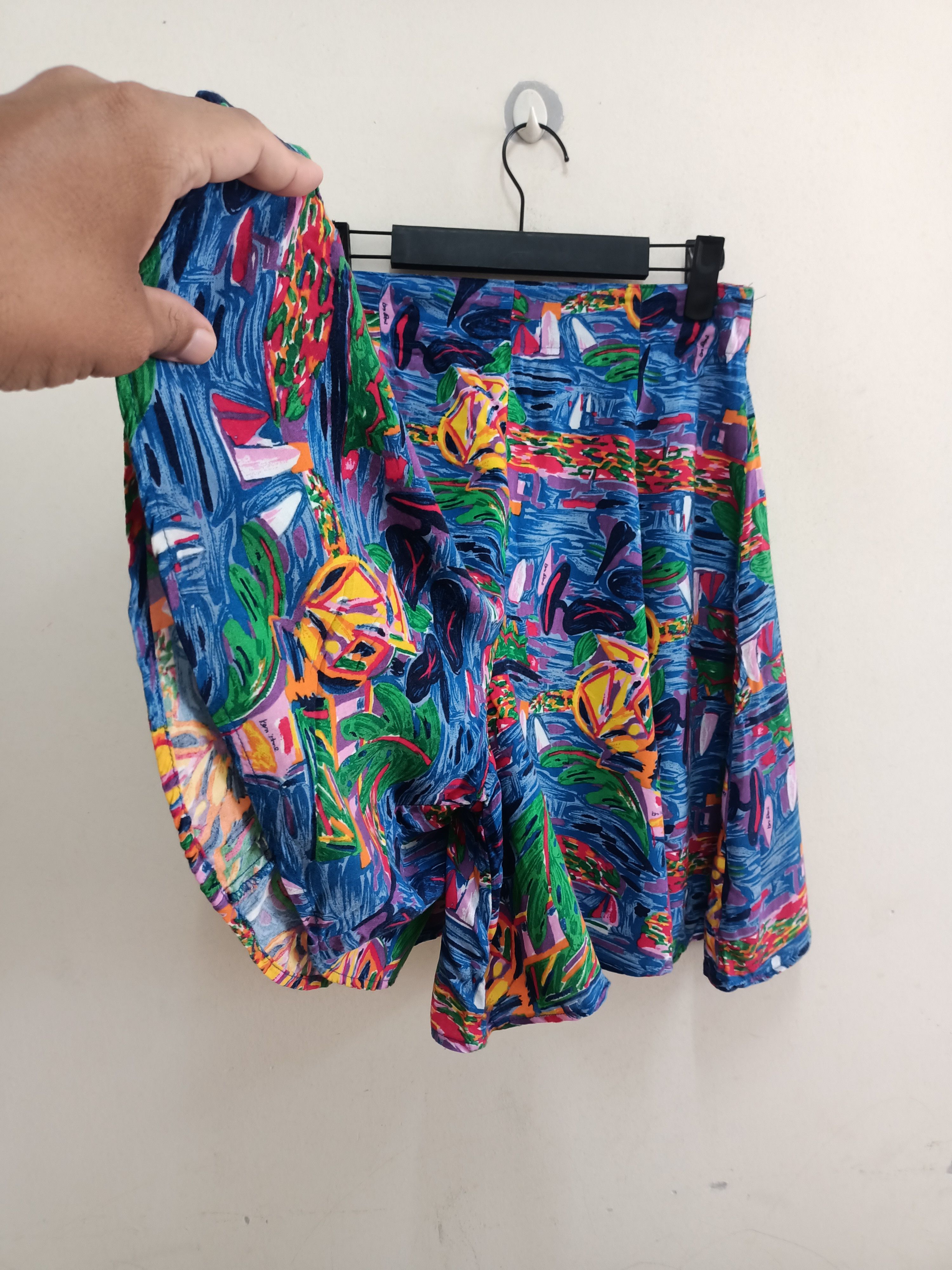 Vintage Vintage Rare Art To Wear by Ken Done short pants skirt style Size 28" / US 6 / IT 42 - 2 Thumbnail