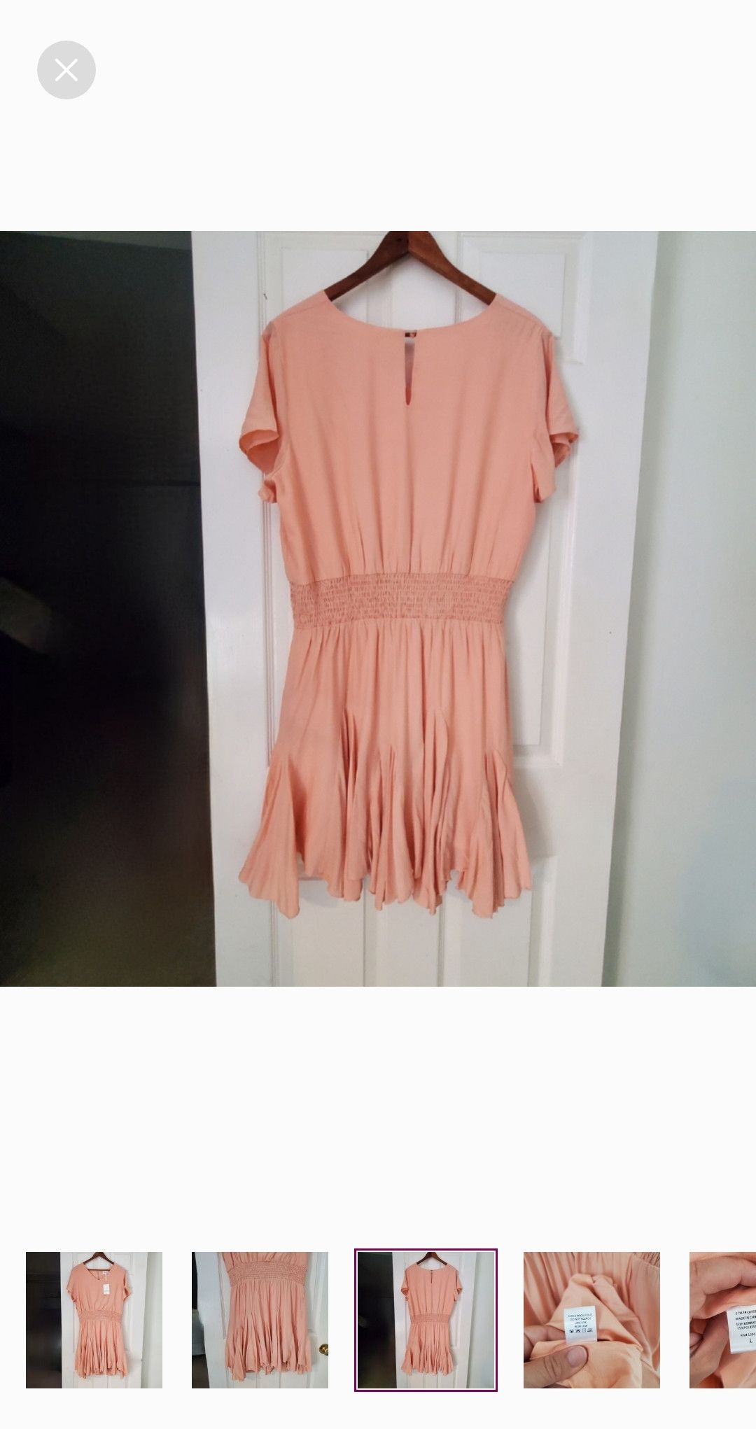 Other Heyson Pink Short Sleeve Flowy Dress SZ:L Size L / US 10 / IT 46 - 2 Thumbnail