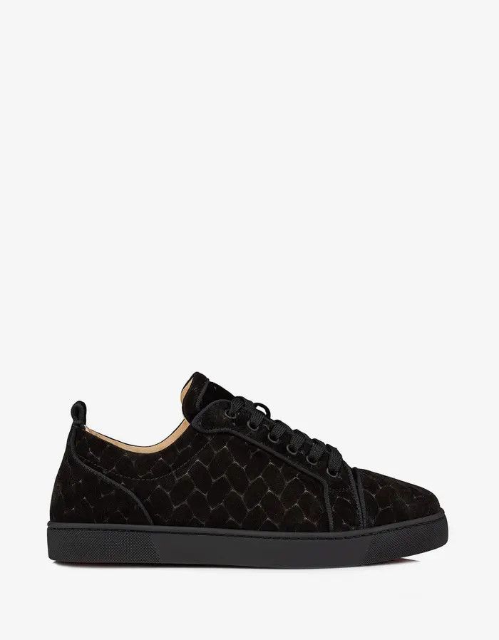 Christian Louboutin o1s1wg110225 Louis Junior Orlato Flat in Black Size US 11.5 / EU 44-45 - 2 Thumbnail