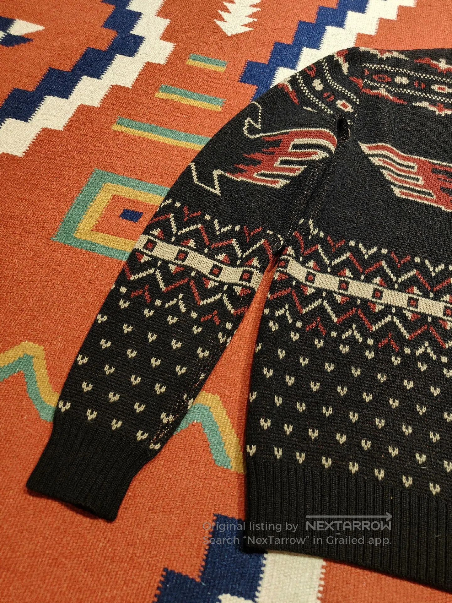 RRL Ralph Lauren RRL Navajo Thunderbird Wool Sweater. Size US S / EU 44-46 / 1 - 7 Thumbnail