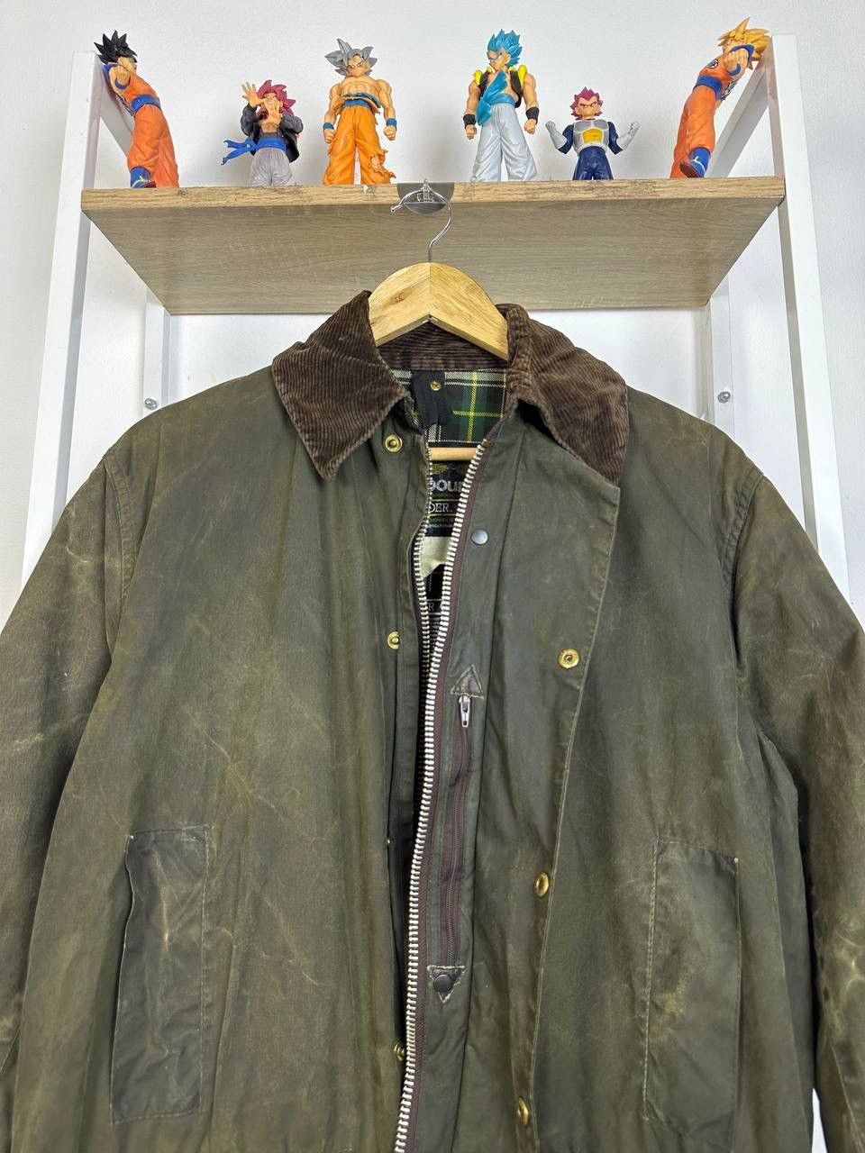 Barbour × Vintage DISTRESS A200 BARBOUR Waxed Border Coat Jacket (PIT 22) Size US S / EU 44-46 / 1 - 10 Thumbnail