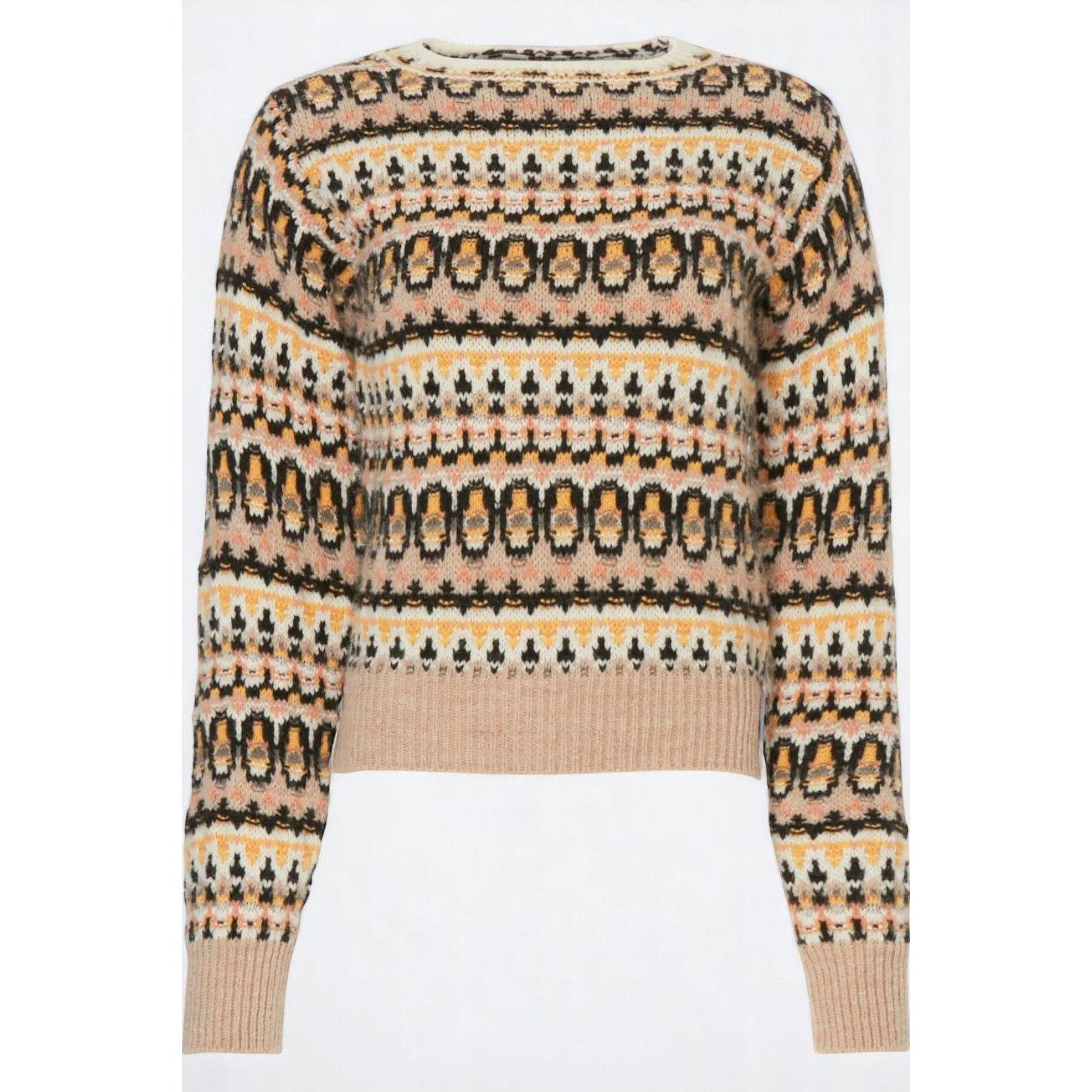 Vanessa Bruno Vanessa Bruno Alpaca Ventura Fair Isle Wool Sweater Small Size S / US 4 / IT 40 - 2 Thumbnail
