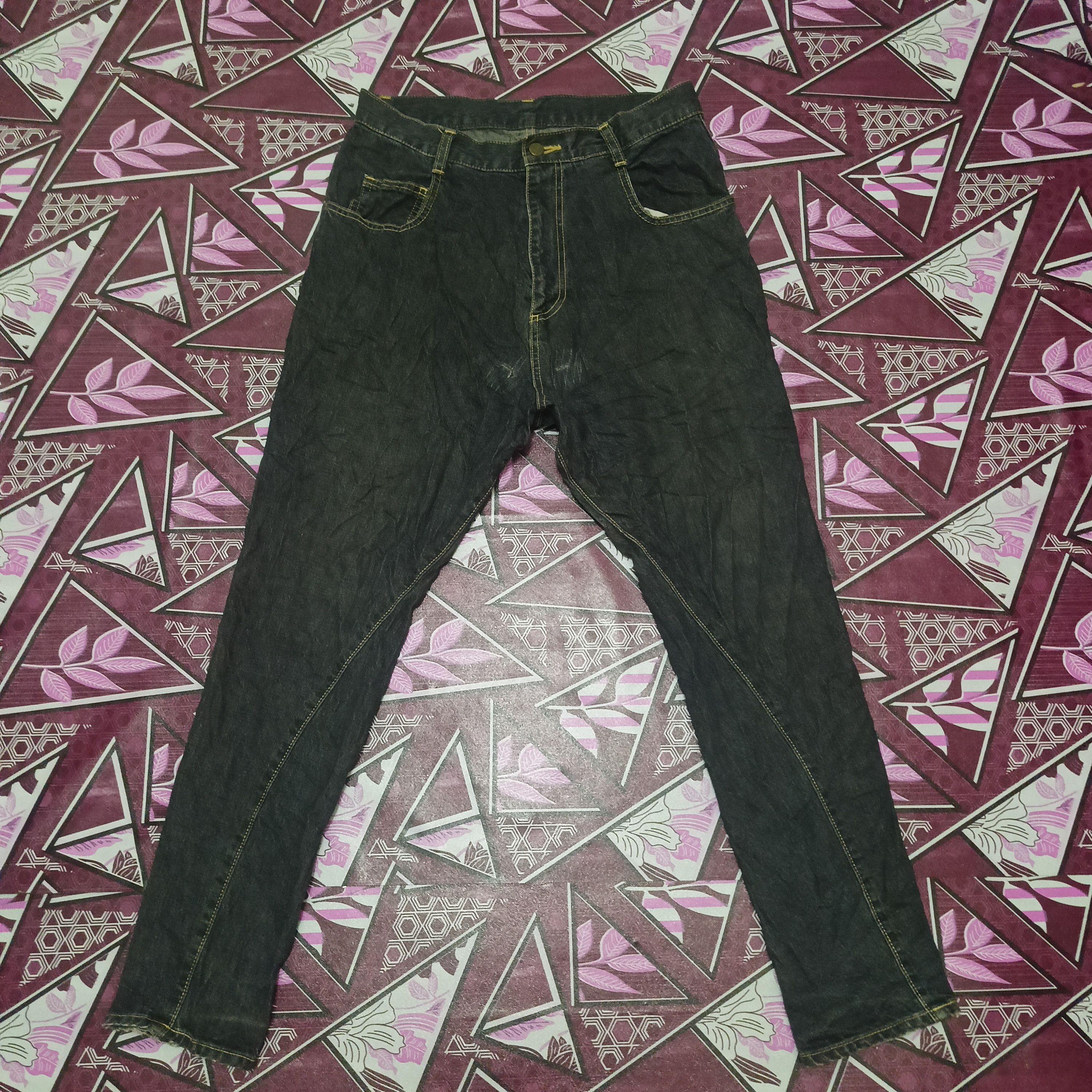 Frapbois × Issey Miyake × Japanese Brand Japanese FrapBois issey miyake design Denim black jeans Size US 30 / EU 46 - 1 Thumbnail