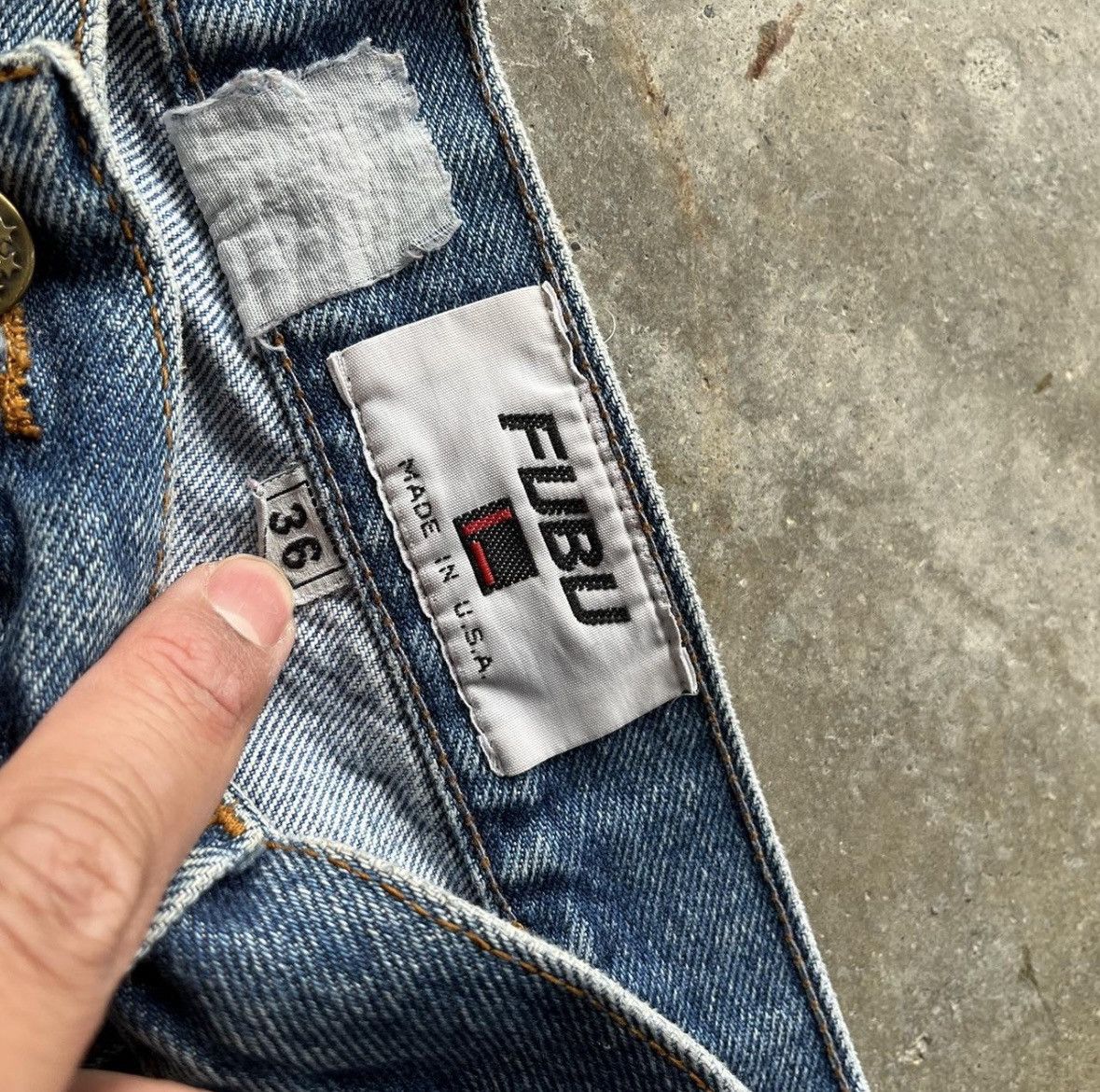 Fubu FUBU vintage baggy jeans, 90s hip hop, 1990s, skater, Y2K Size US 36 / EU 52 - 4 Thumbnail