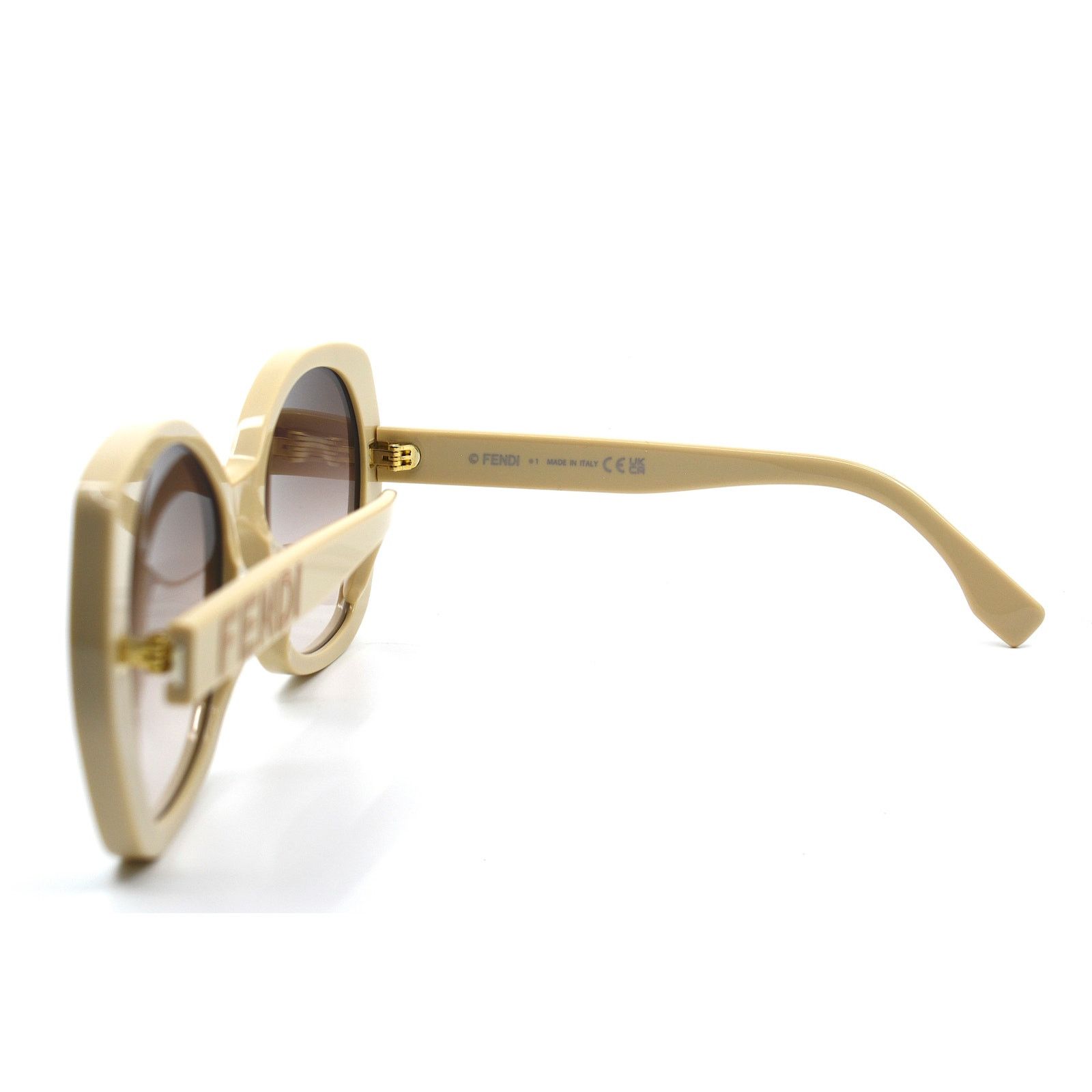 Fendi NEW FENDI FE40112I 57F SHINY BEIGE BROWN GRADIENT SUNGLASSES Size ONE SIZE - 9 Thumbnail