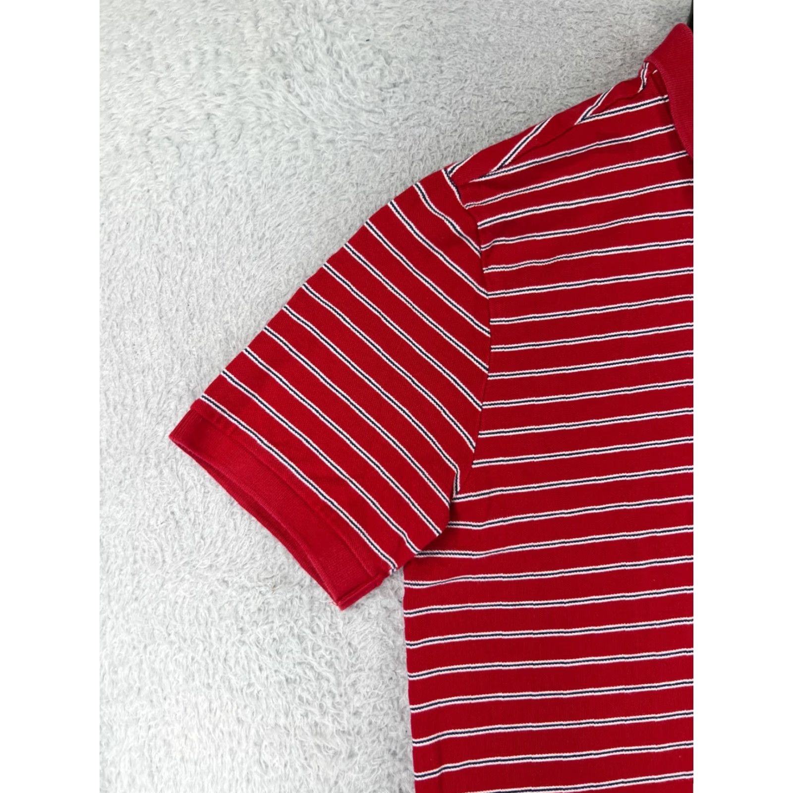 Chaps Chaps Polo Shirt Men’s Large Red White Striped 100% Cotton Polo Shirt Golf Classic Size US L / EU 52-54 / 3 - 6 Thumbnail