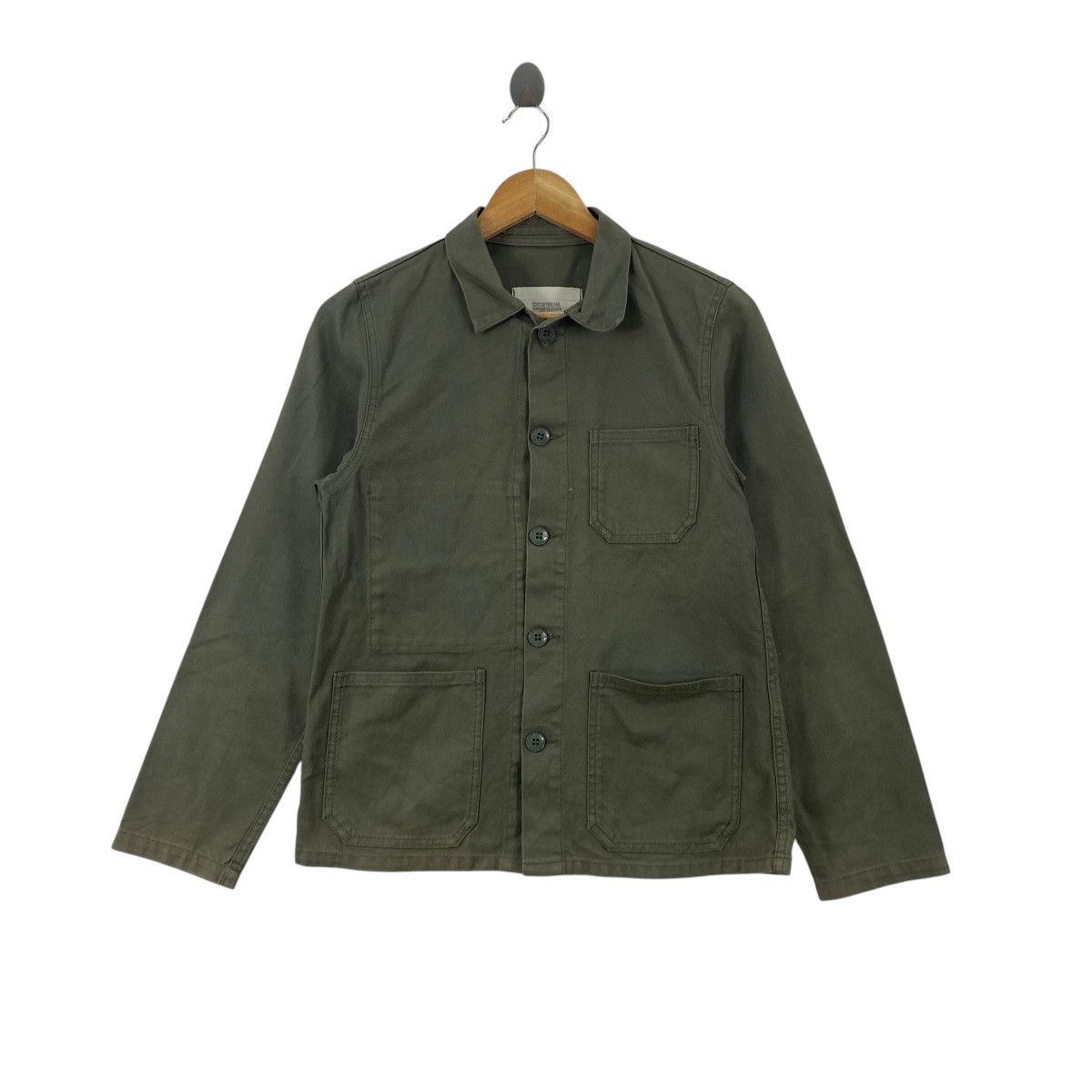 Vintage Vintage UNIVERSAL OVERALL Chore Jacket Workwear Button Up Size US S / EU 44-46 / 1 - 1 Thumbnail