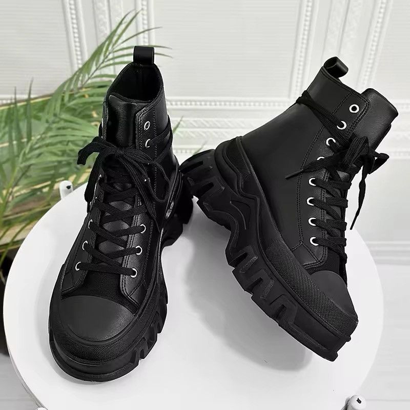 Other Gothic Punk Motorcycle PU Leather Sneakers Boots Size US 9 / EU 42 - 3 Thumbnail