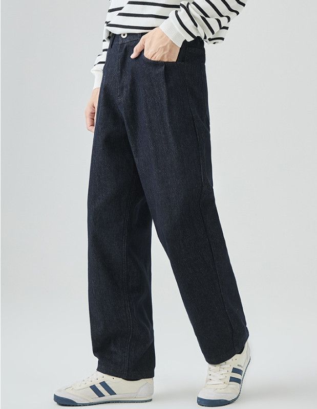 Jean Men's American High-Street Loose-Fit Casual Jeans Size US 32 / EU 48 - 5 Thumbnail