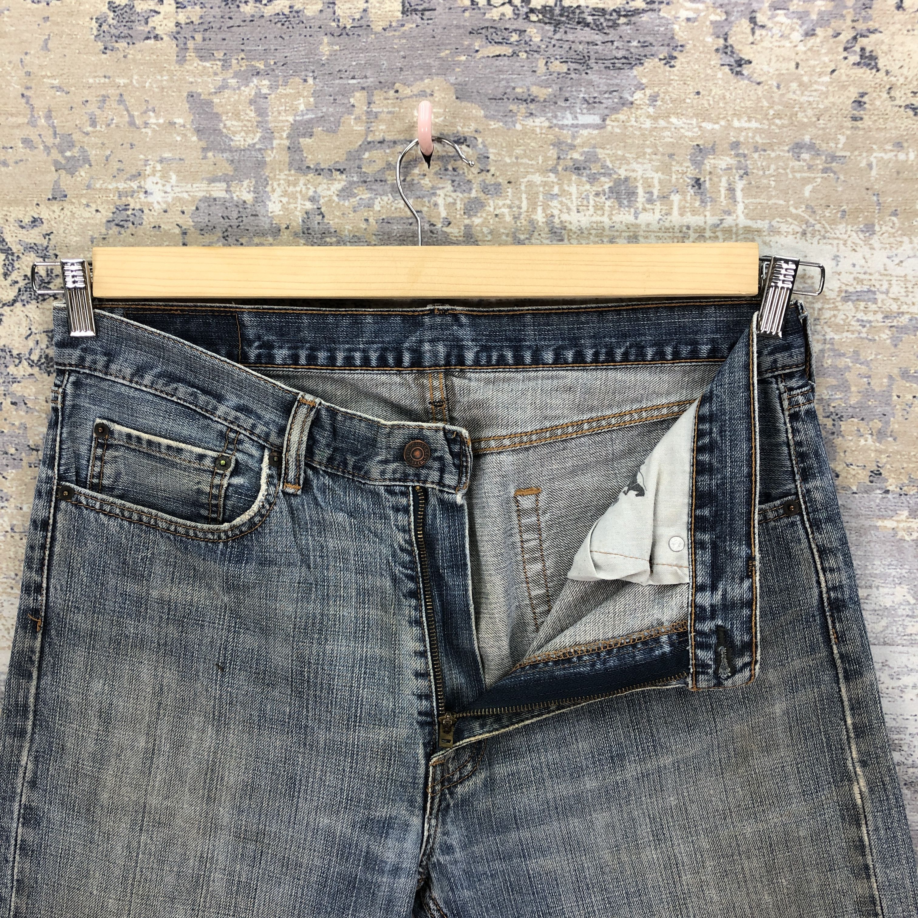 Levi's Vintage Y2K Levis 505 Faded Jeans Dirty Levi's Denim Size US 36 / EU 52 - 6 Thumbnail