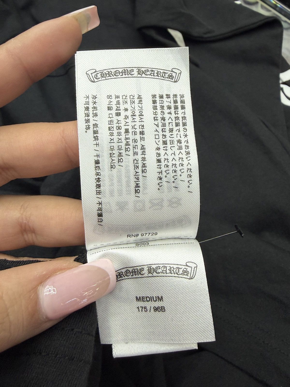 Chrome Hearts Chrome Hearts Black Longsleve Size US M / EU 48-50 / 2 - 10 Thumbnail