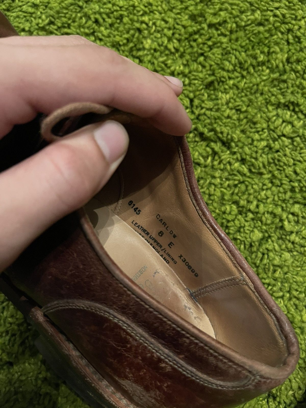 Crockett & Jones × Genuine Leather × Vintage Crockett & Jones real leather shoes Size US 8.5 / EU 41-42 - 8 Thumbnail