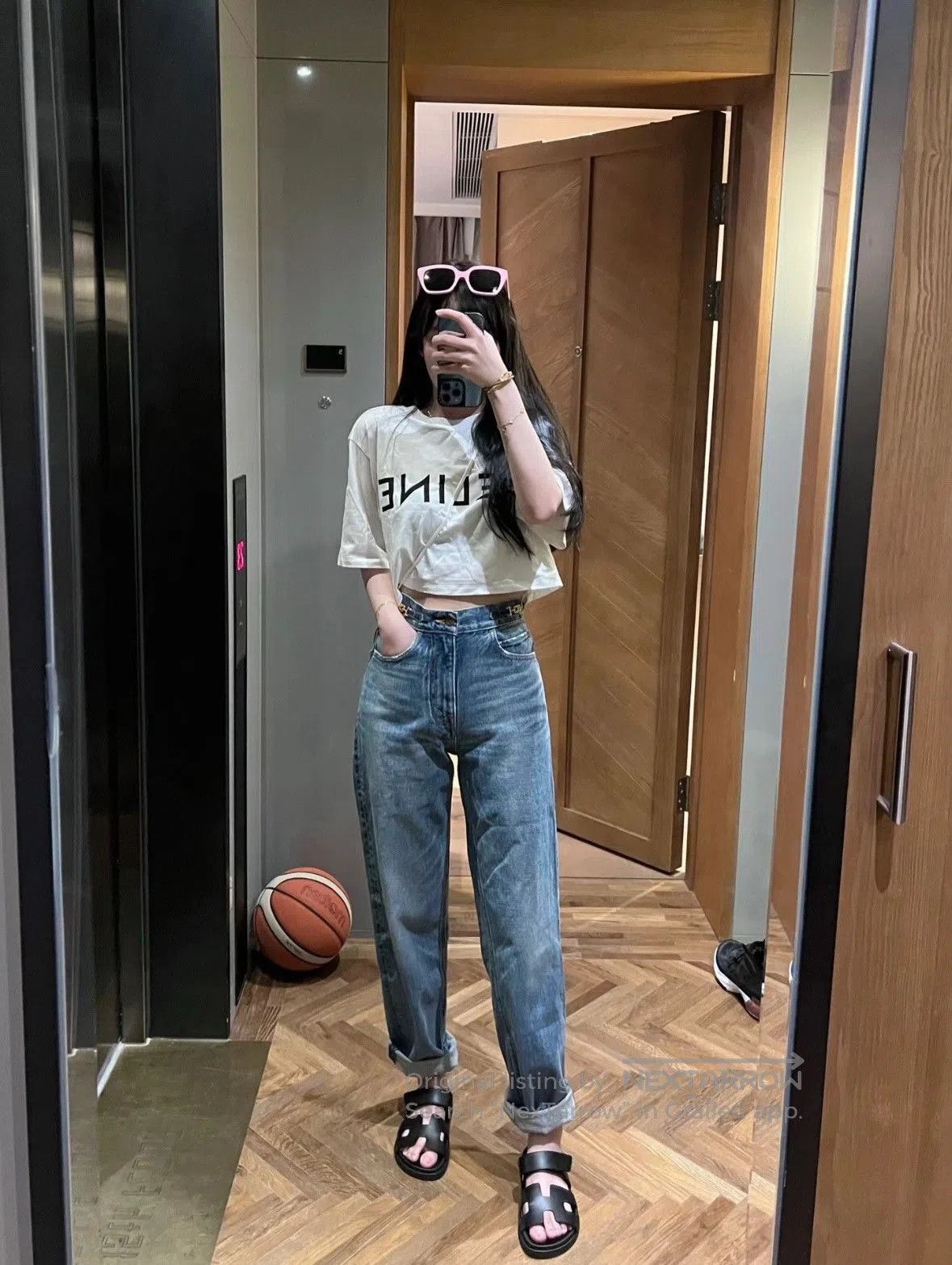 Celine CELINE Margaret Gold Chain Jeans Size 28. Size 28" / US 6 / IT 42 - 8 Thumbnail