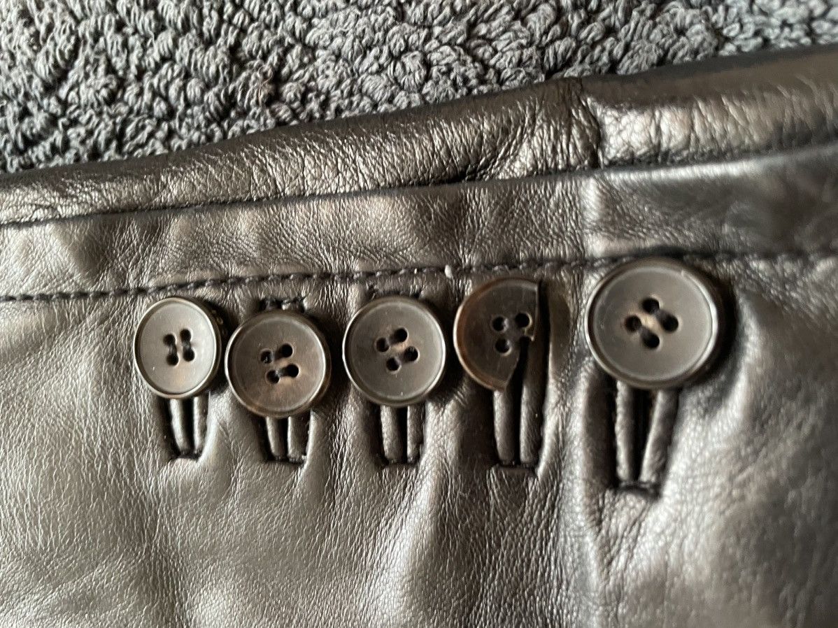 Gucci Gucci Leather Coat Size 48R - 8 Thumbnail